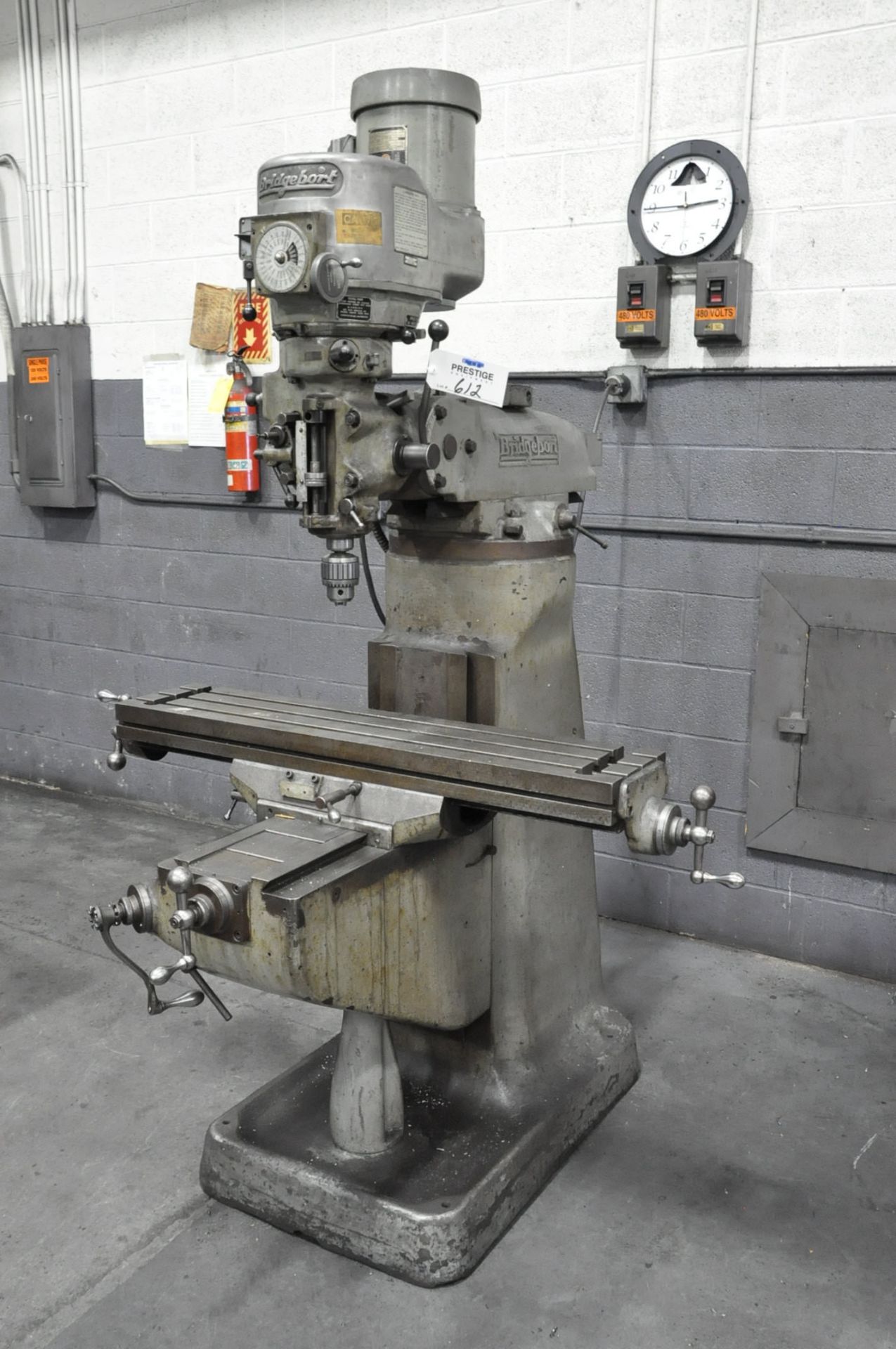 Bridgeport 1 1/2-HP Vertical Milling Machine,