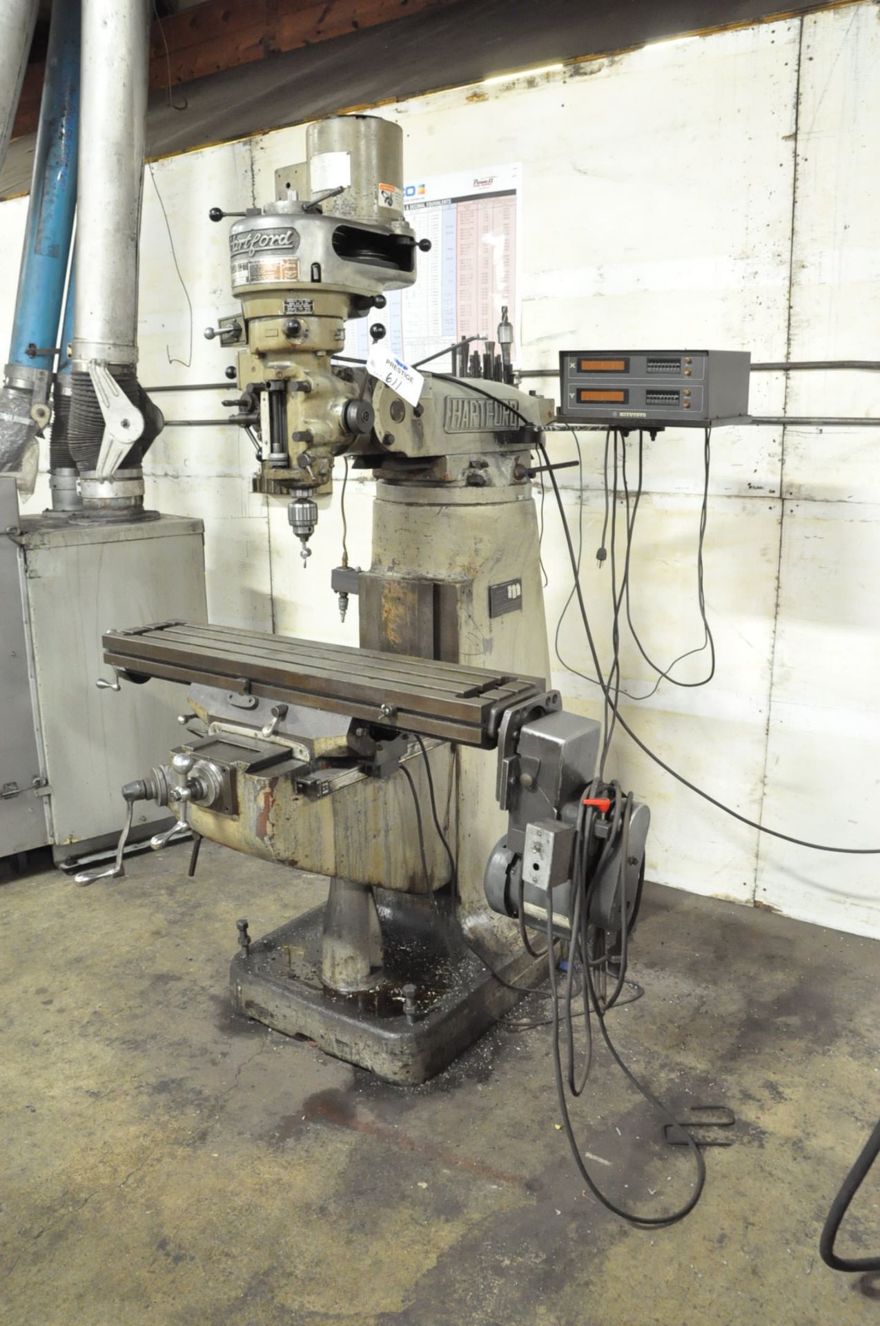 Hartford 2-HP Vertical Milling Machine,