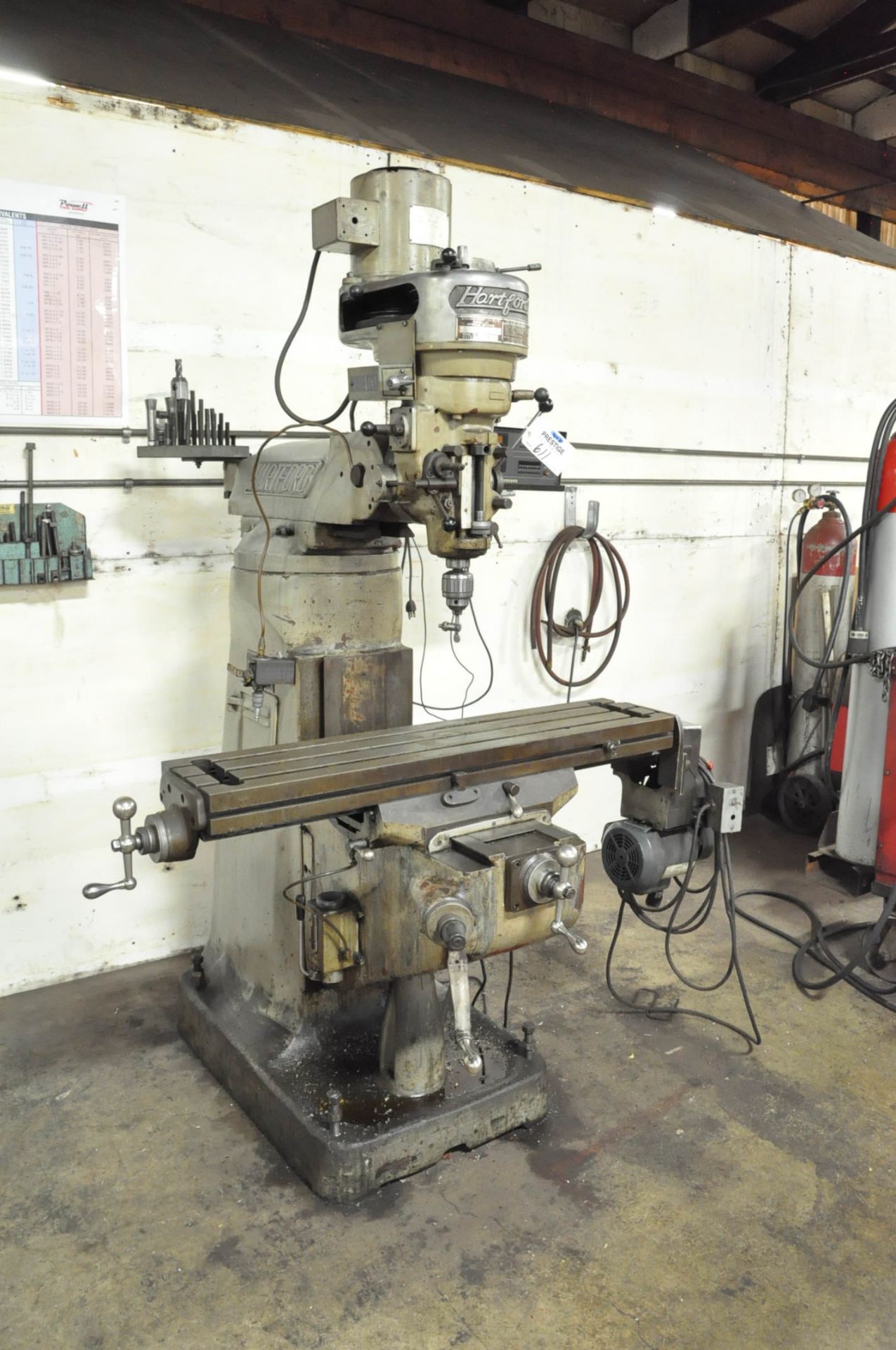 Hartford 2-HP Vertical Milling Machine, - Image 2 of 8