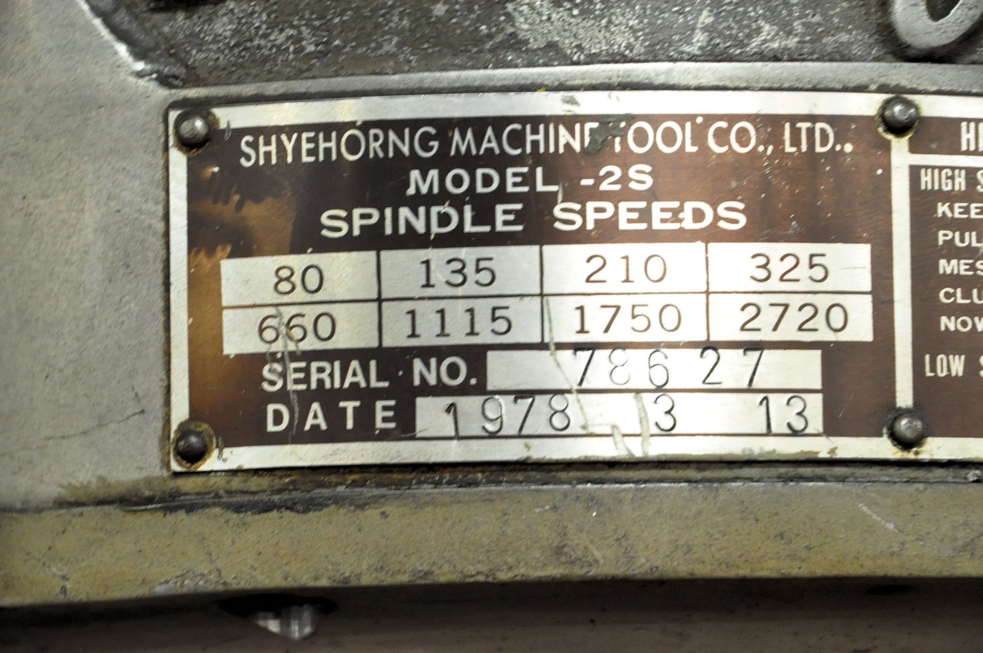 Hartford 2-HP Vertical Milling Machine, - Image 5 of 8