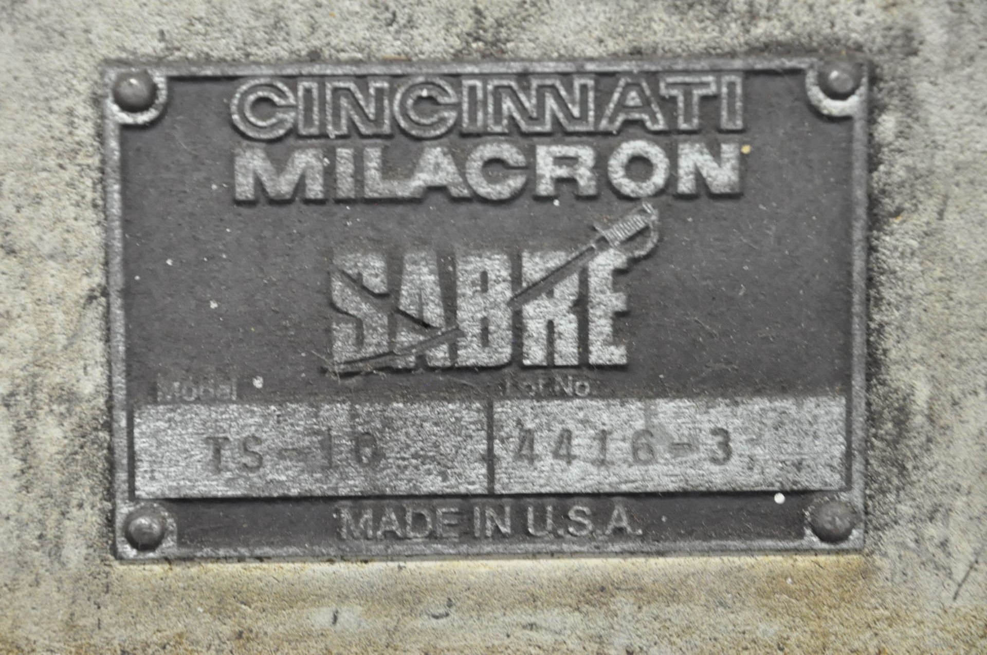 Cincinnati Milacron Sabre CS-10 Tail Stock, (Bldg 1) - Image 2 of 2