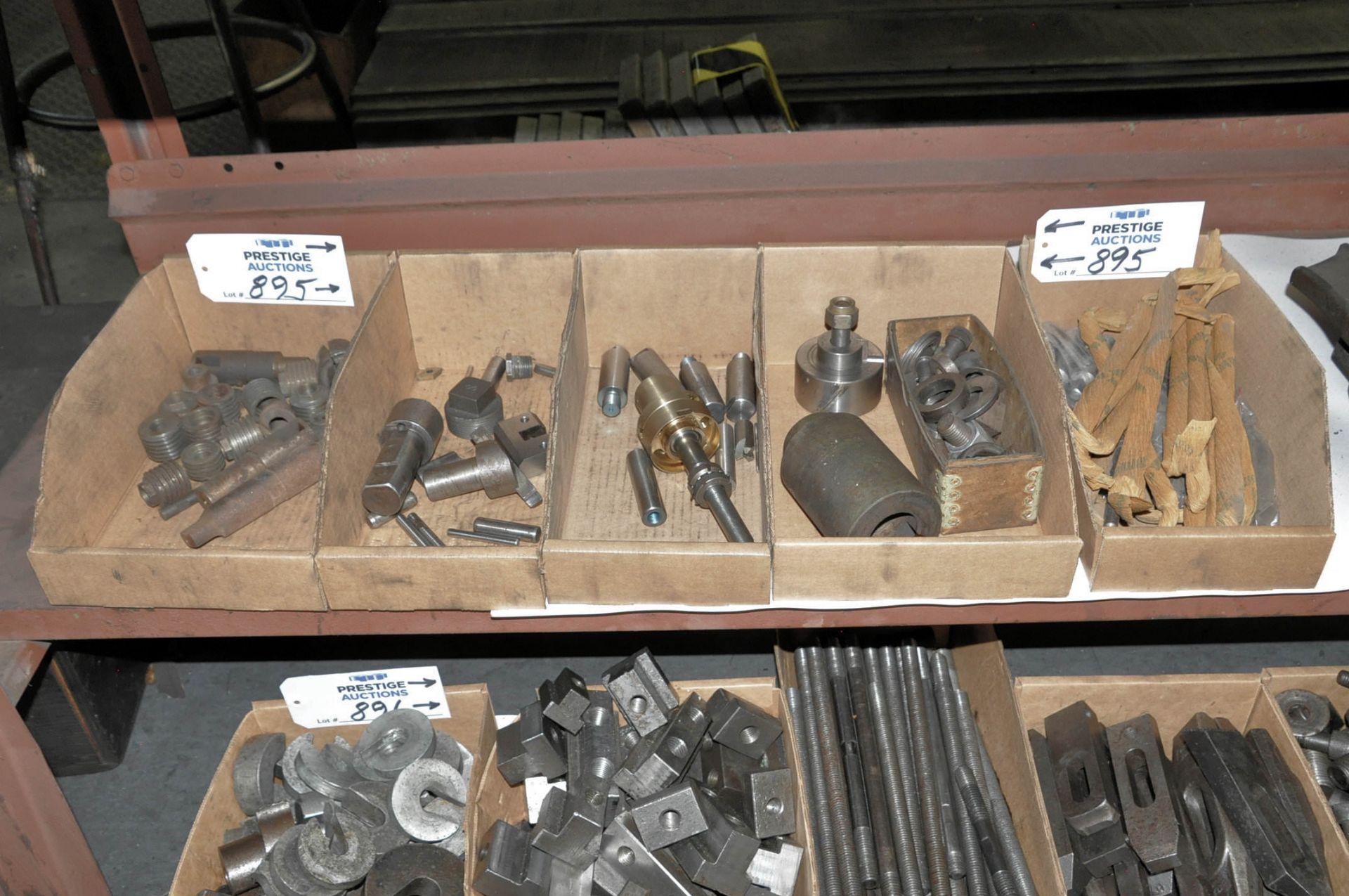 Lot-Various Tooling in (5) Boxes on (1) Shelf Under (1) Bench, (Bldg 1)