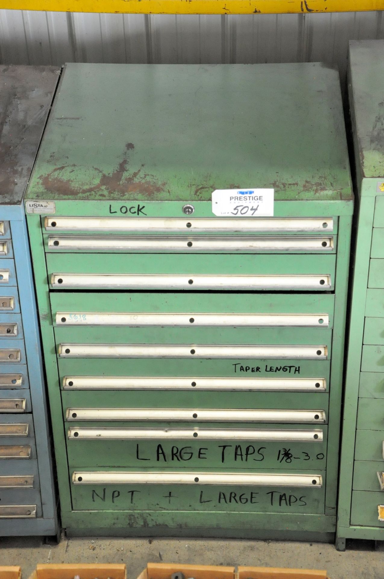 Lista 9-Drawer Tooling Cabinet, (Bldg 1)