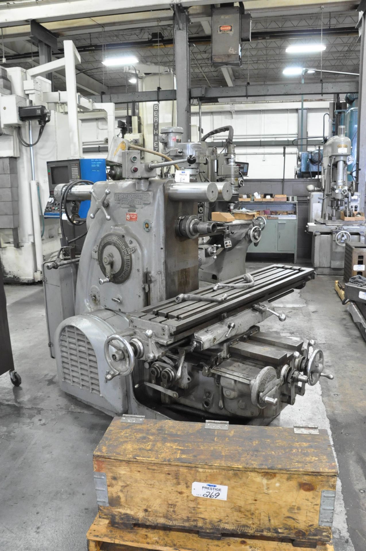 Kearney & Trecker 3CH Horizontal Milling Machine, - Image 2 of 7