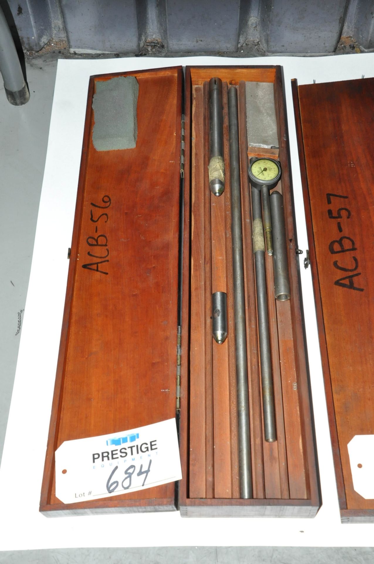 Federal Bore Gauge Set Under () Table, (Bldg 1)