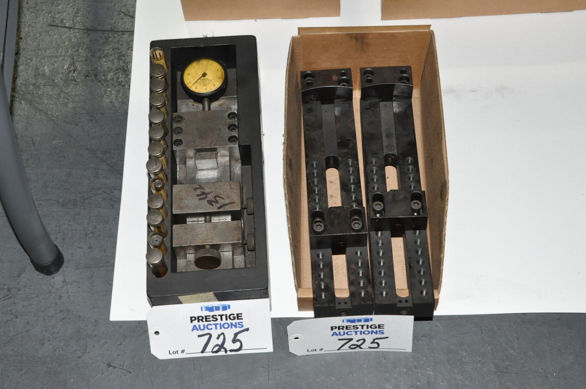 Lot-Gauge Fixtures in (2) Boxes Under (1) Table, (Bldg 1)