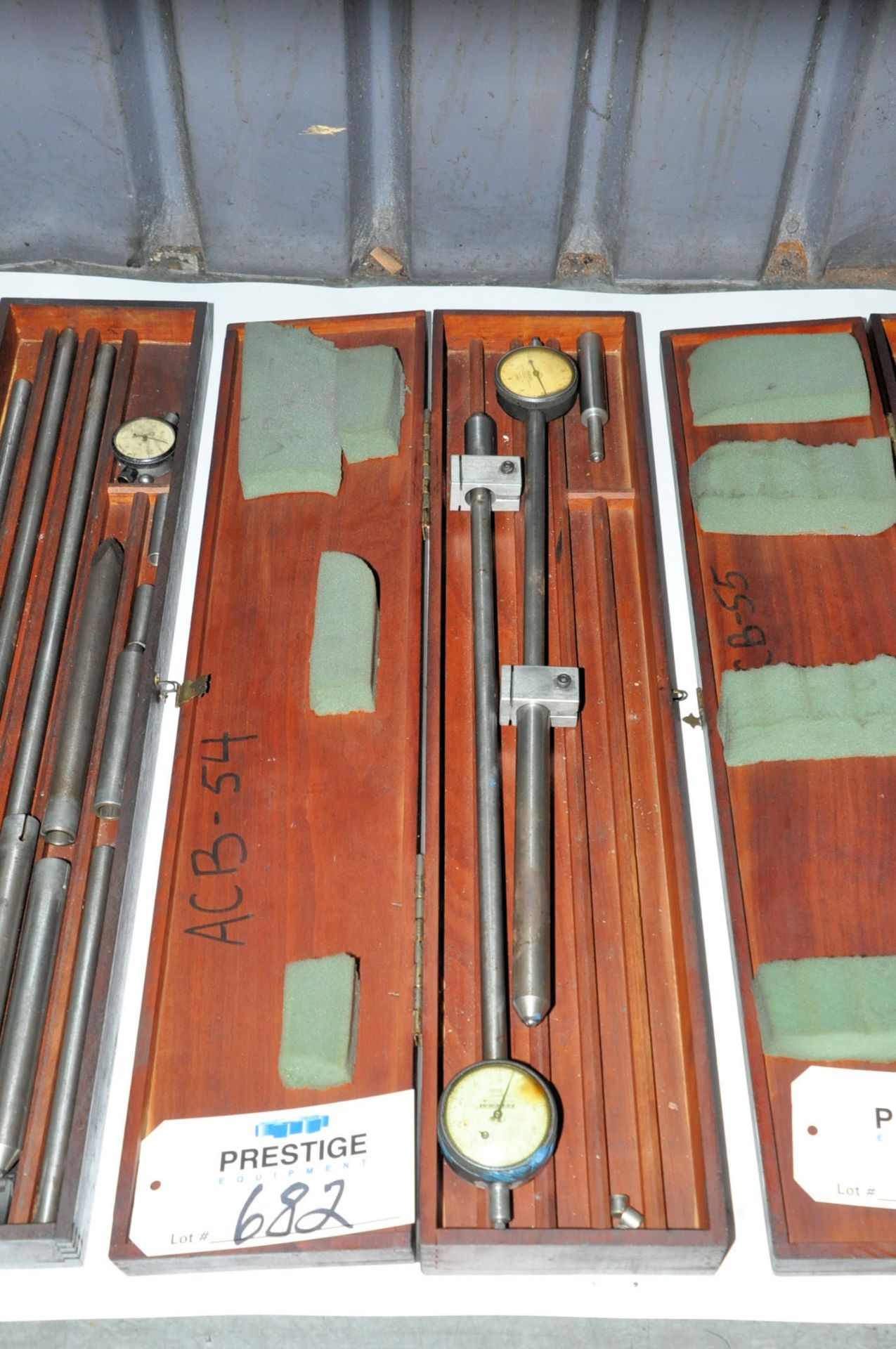 Federal Bore Gauge Set Under () Table, (Bldg 1)