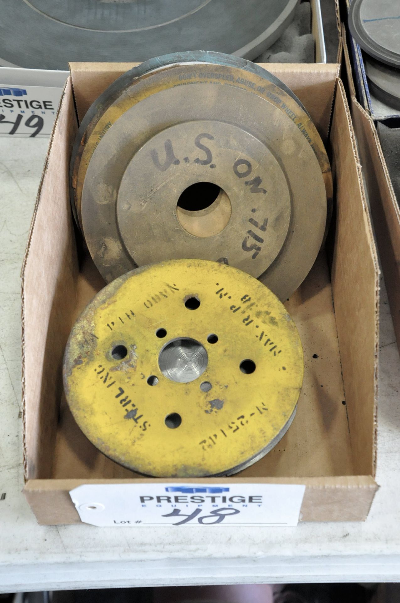 Lot-Various Wheels and Plates in (1) Box, (Bldg 1)