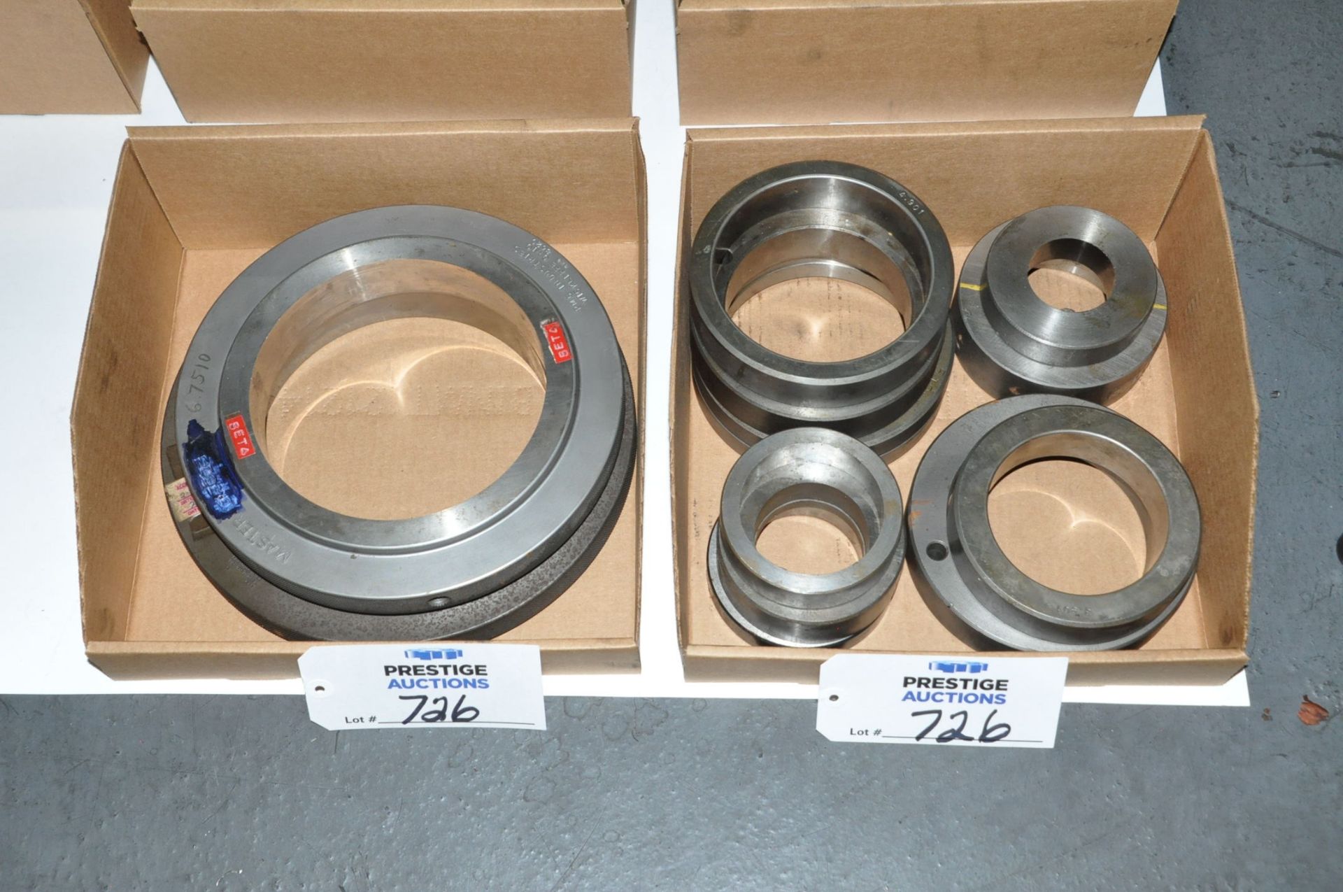 Lot-Ring Gauges in (6) Boxes Under (1) Table, (Bldg 1)