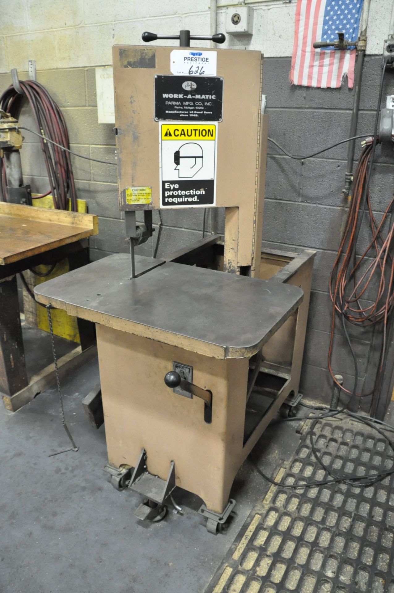 PMC Work-A-Matic 12" Roll In Vertical Wood Cutting Band Saw,