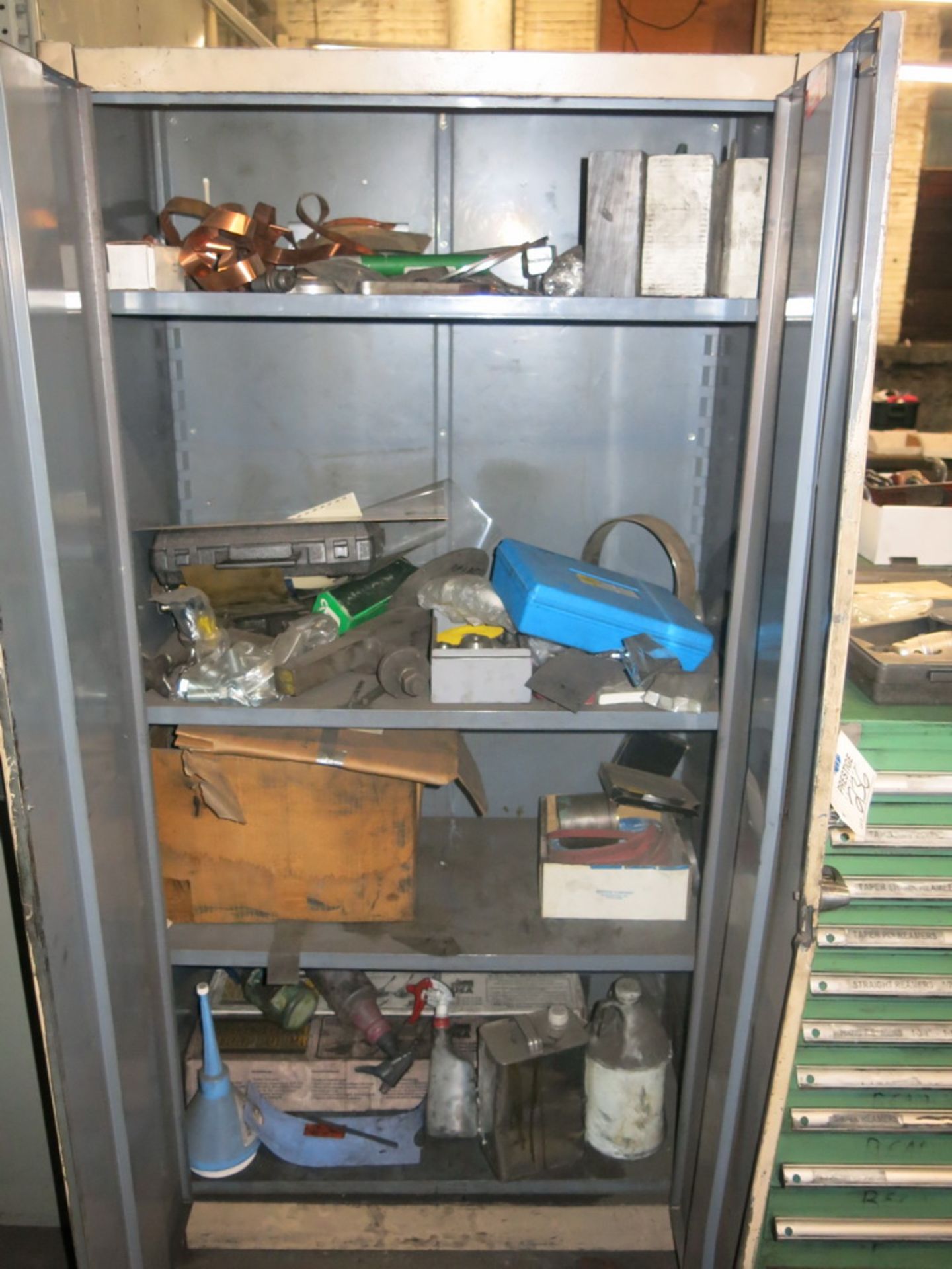 Lot of (2) Shelving Units, and 2-Door Metal Cabinets w/ Contents - Image 3 of 3