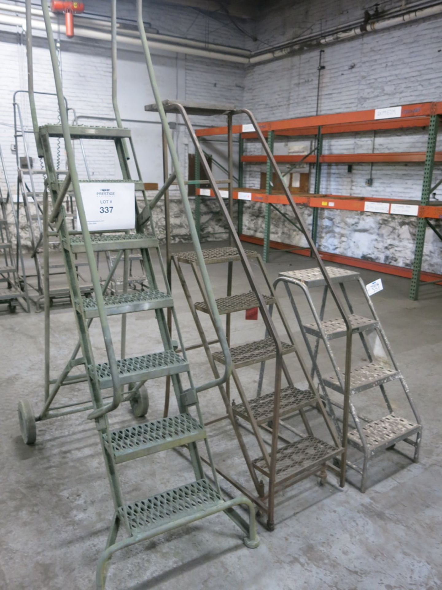 Lot of (3) Portable Aircraft Style Ladders