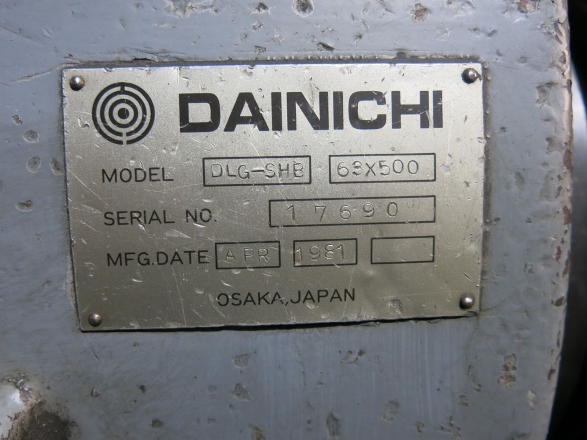 Dainichi DLG-SHB Manual Lathe - Image 6 of 8