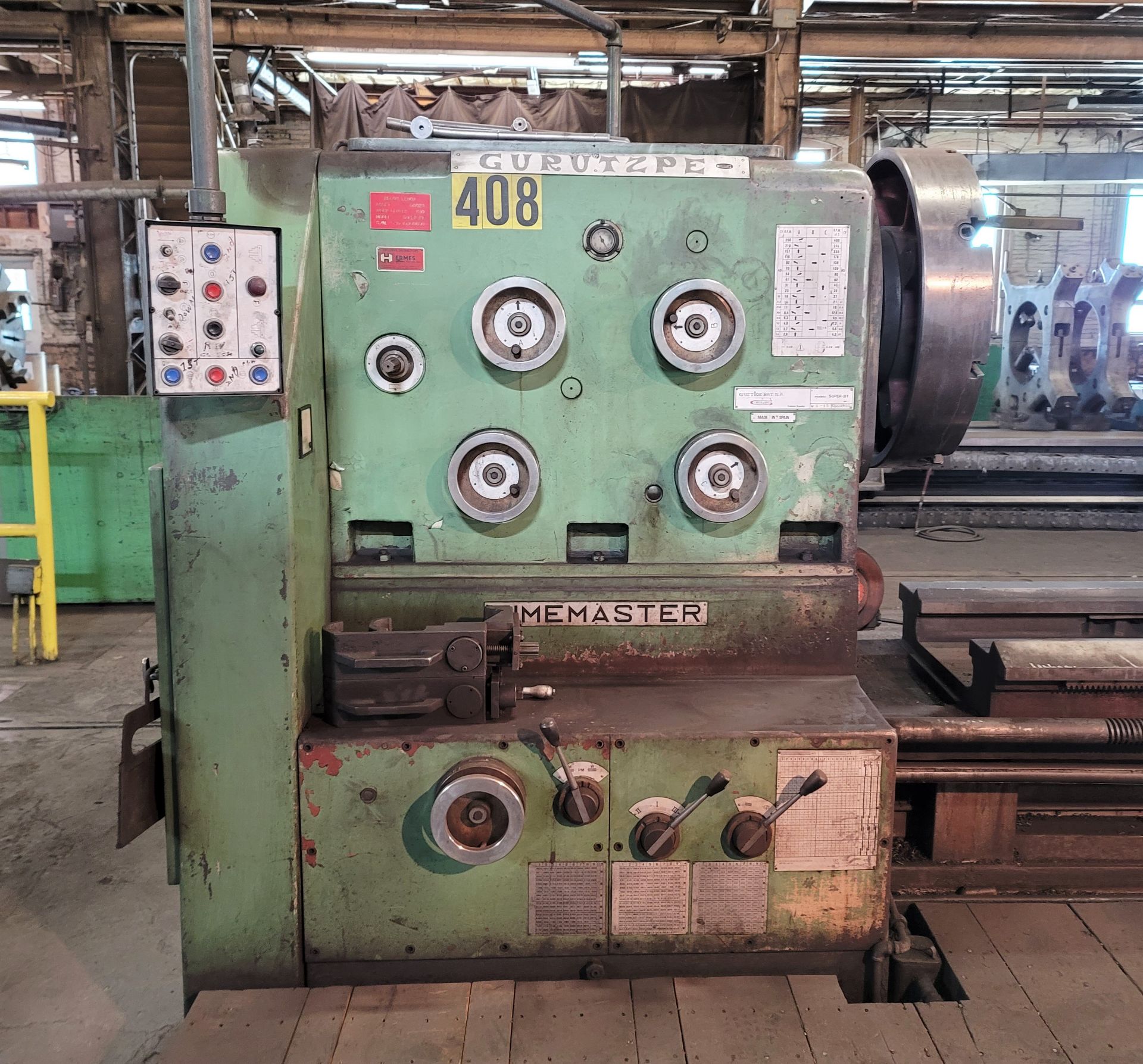 Gurutzpe TimeMaster Super BT Heavy Duty Lathe 10,000/800 - Image 5 of 9