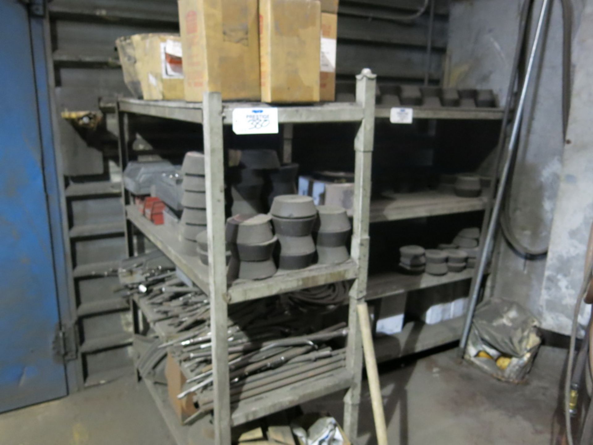 Lot of (3) Metal Cabinets w/ Contents, (2) Heavy Duty Steel Shelving Units - Image 4 of 4