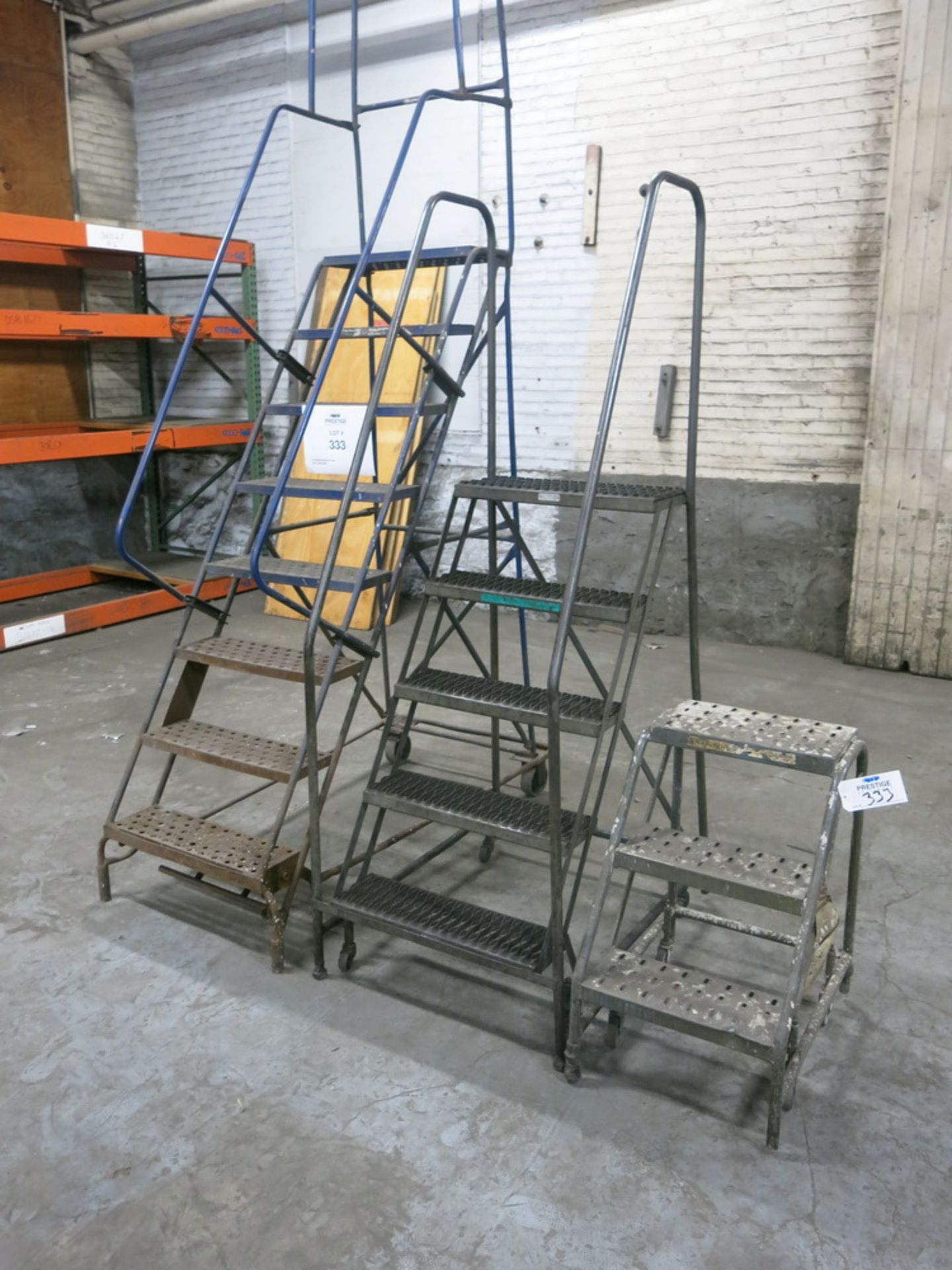 Lot of (3) Portable Aircraft Style Ladders