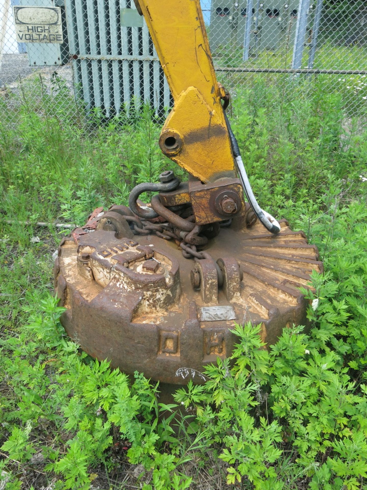 Case Excavator, S/N 07-8-8, w/ Ohio Magnets Model 48LS, Electro Magnetic Lifting Attachment - Image 3 of 7