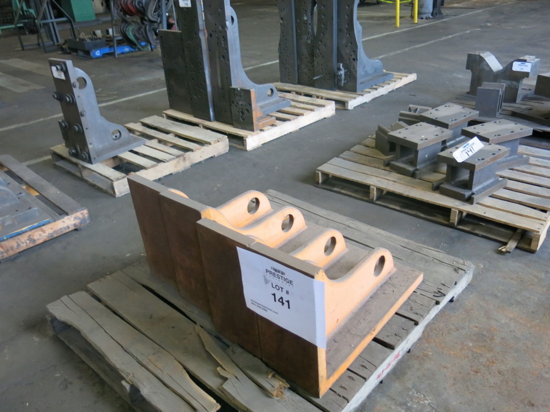 (3) Pallets of Angle Plates, Material Risers, V-Blocks - Image 2 of 4