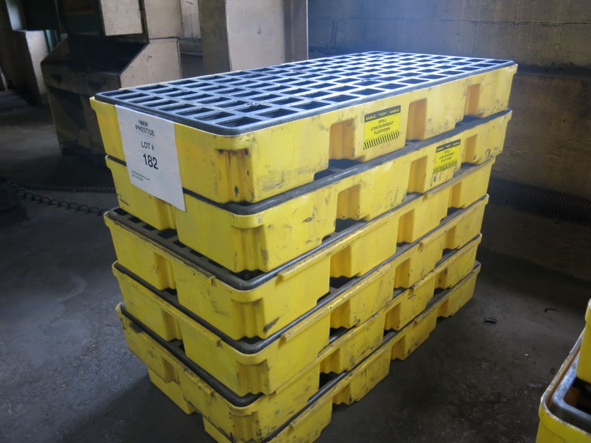 Lot of (6) 55-Gallon Drum Spill Trays