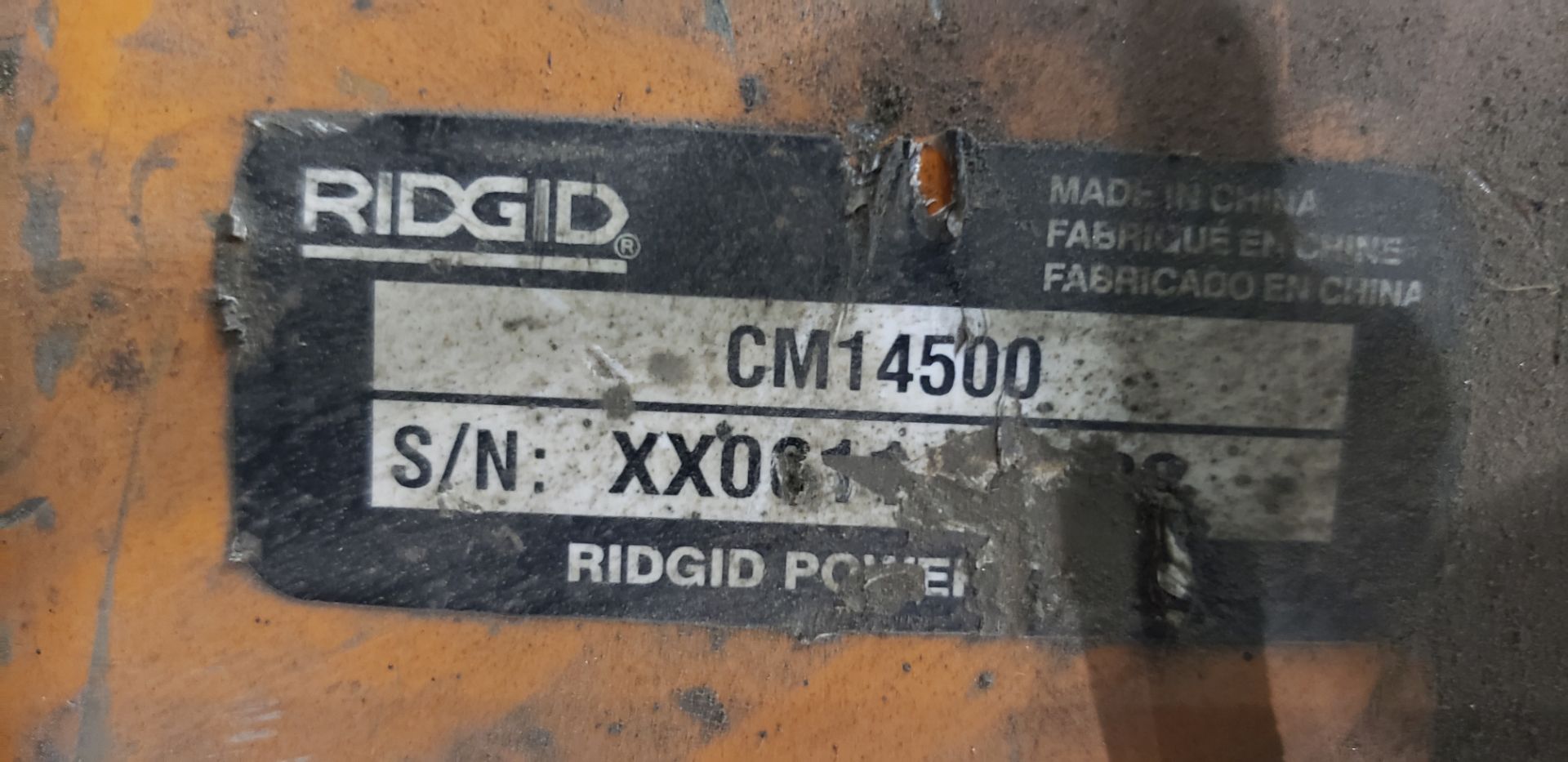 Rigid CM 14500 14" Abrasive Cut Off Saw - Image 3 of 3