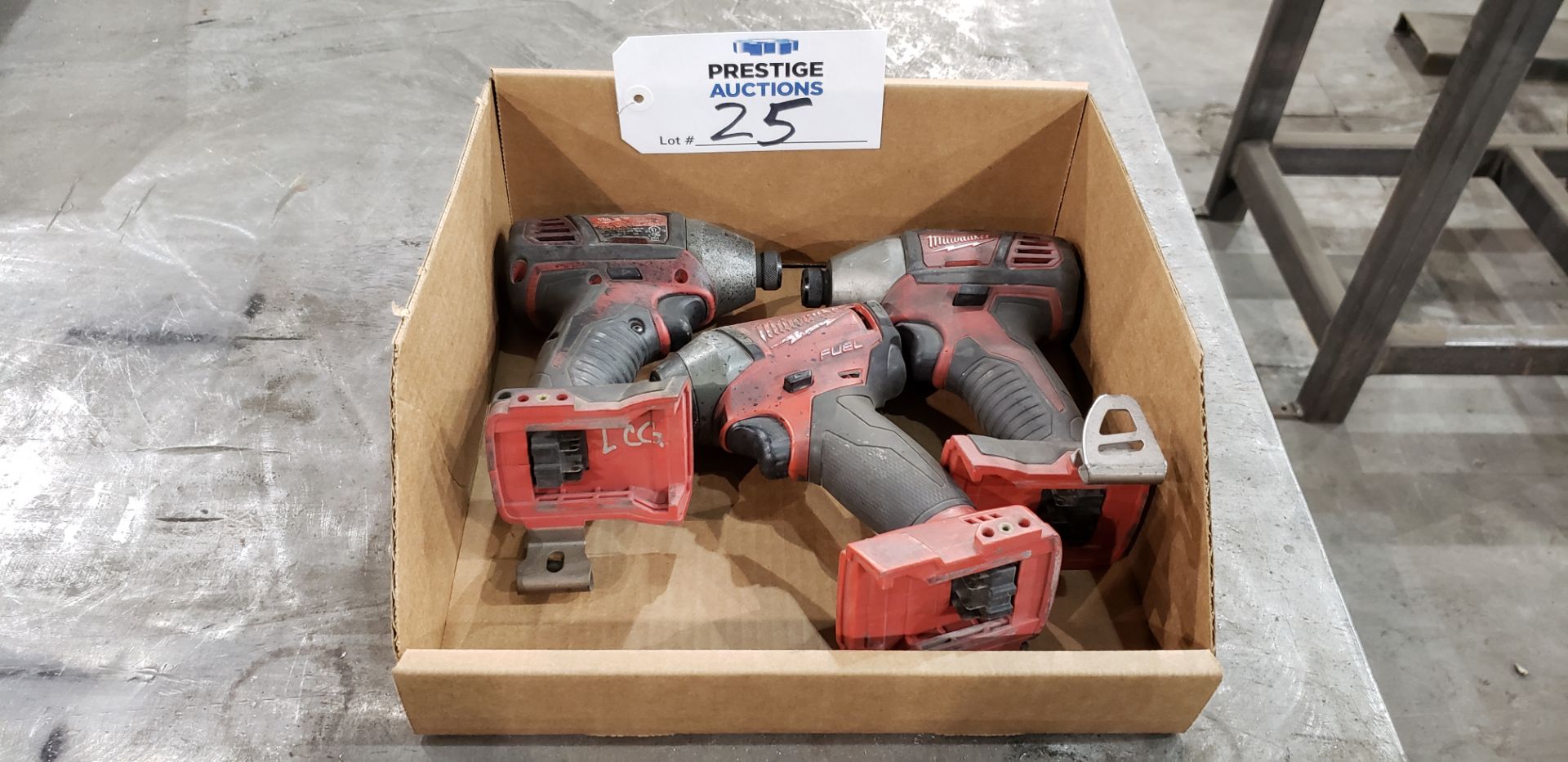 (2) Milwaukee 2656-20 & (1) 2753-20, 1/4" Hex, 18V Impact Driver,