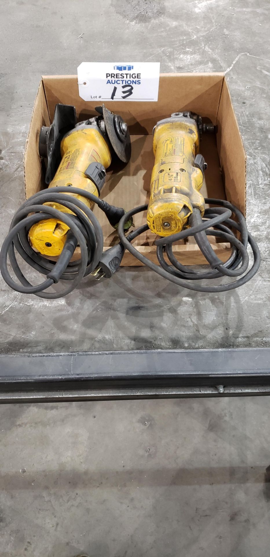 (2) DeWalt DWE402 Angle Grinders