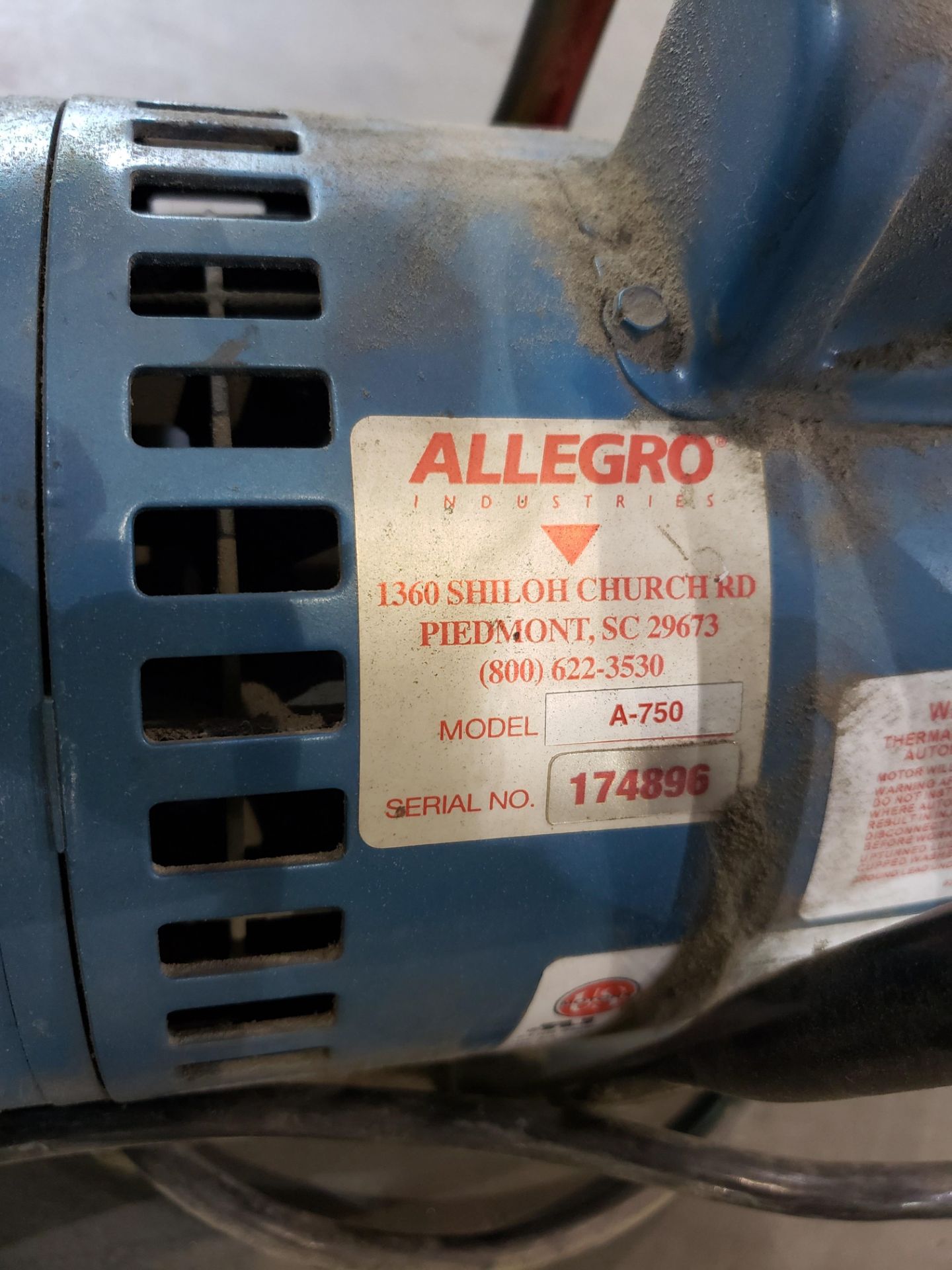 Allegro A-750 Air Supply Pump - Image 2 of 2