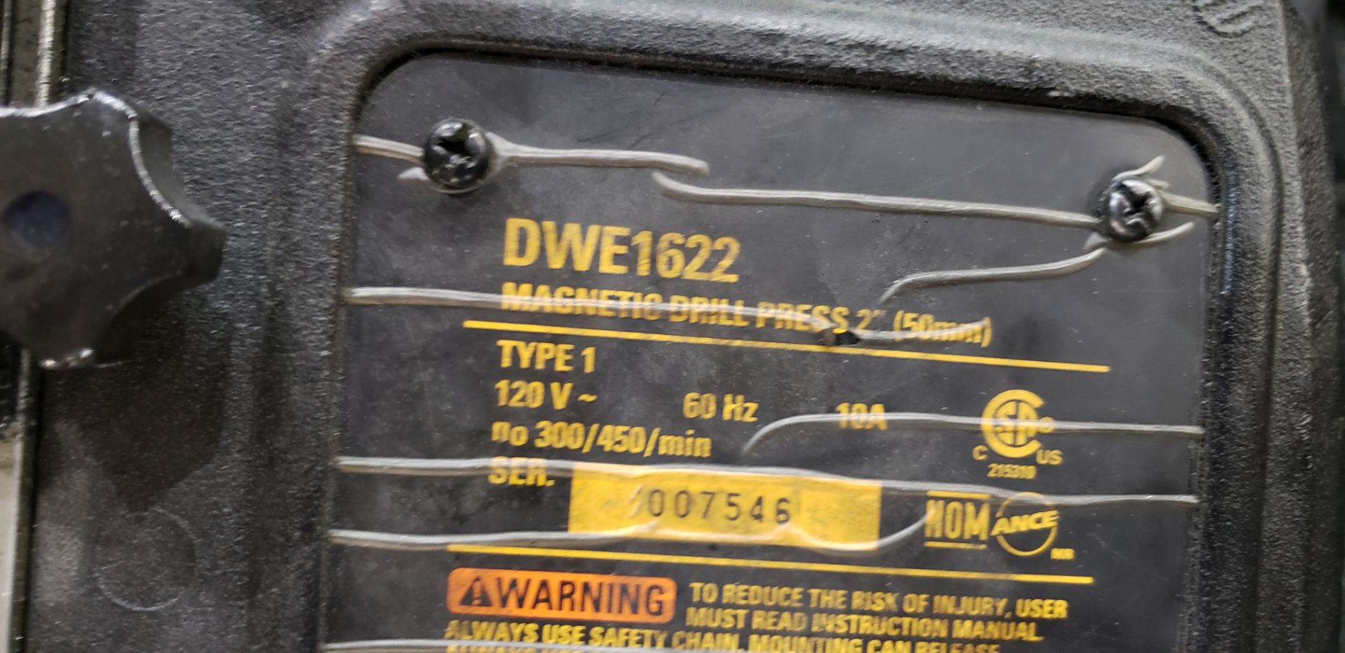 Dewalt DWE1622 2" Magnetic Drill Press - Image 3 of 3