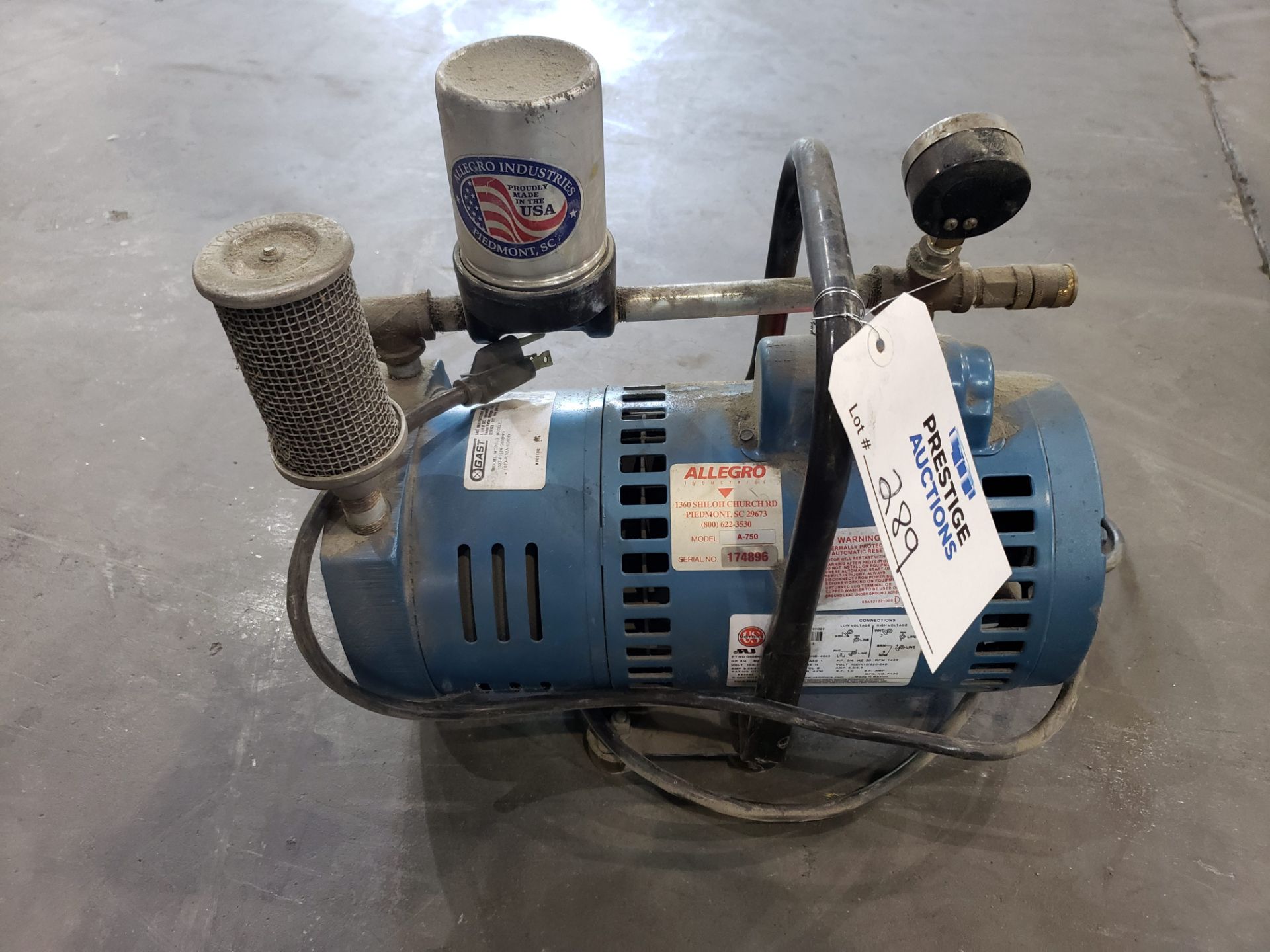 Allegro A-750 Air Supply Pump