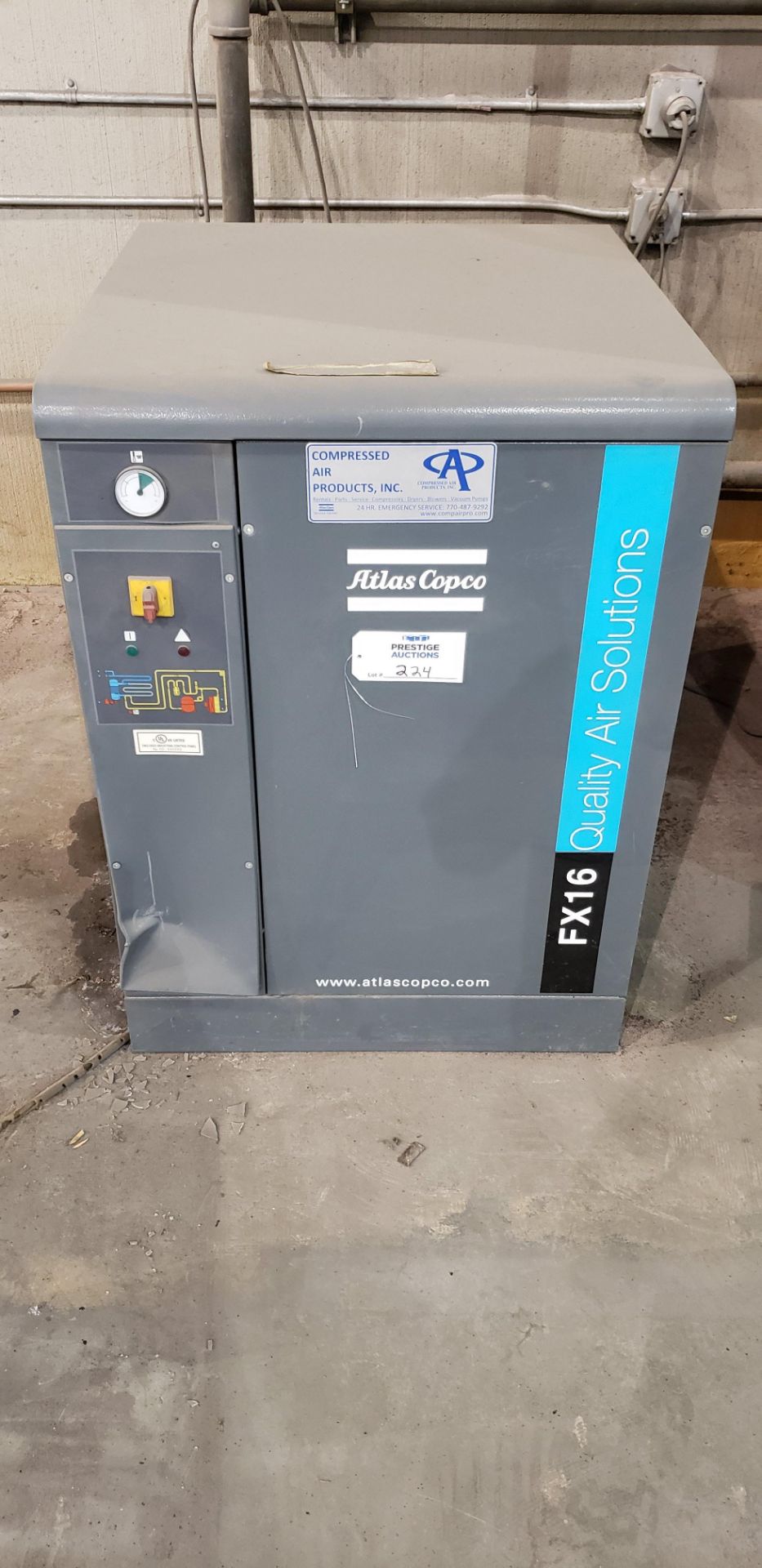 2012 Atlas Copco FX 16 Air Dryer