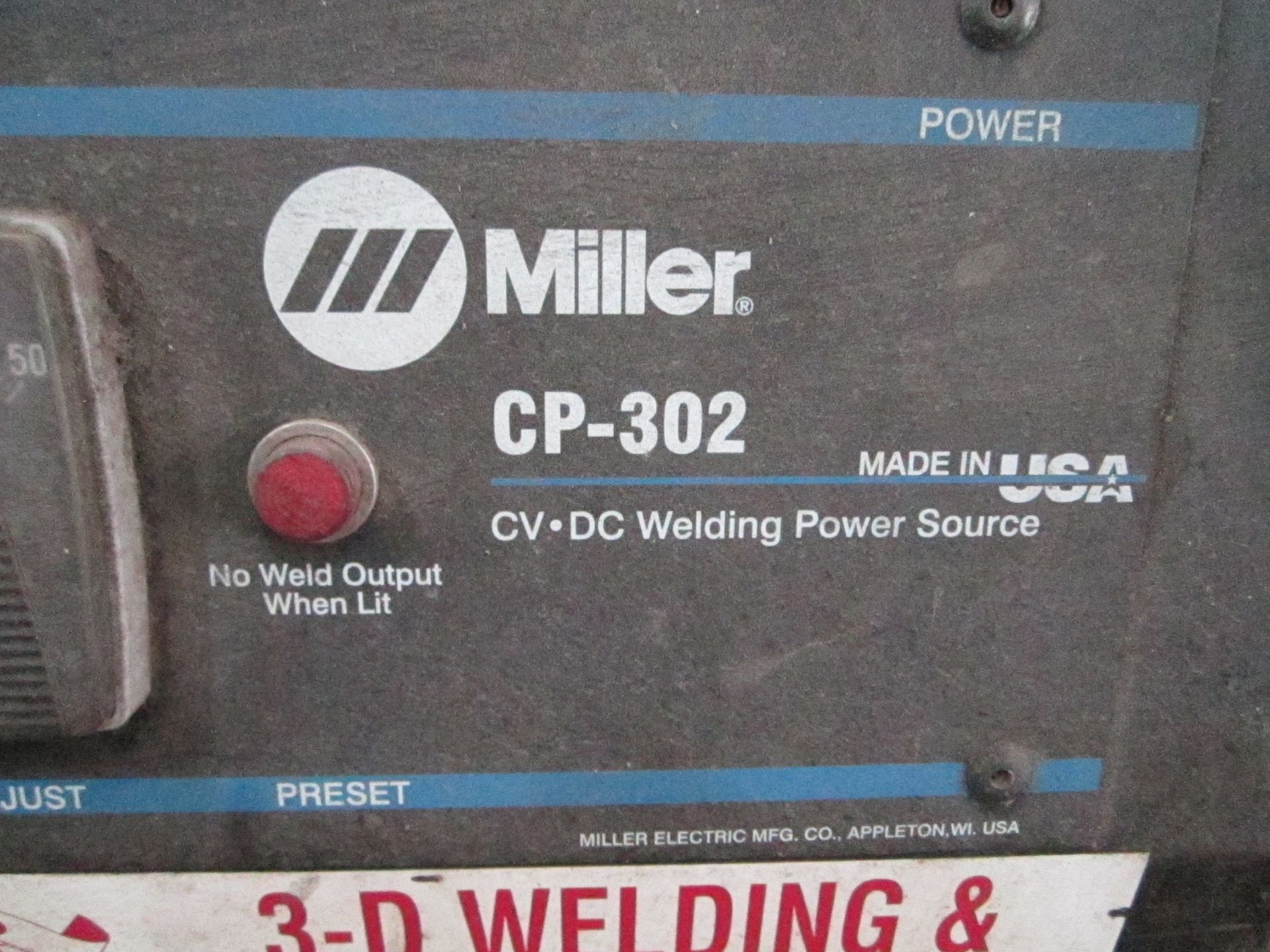MILLER CP-302 WELDER - Image 2 of 2