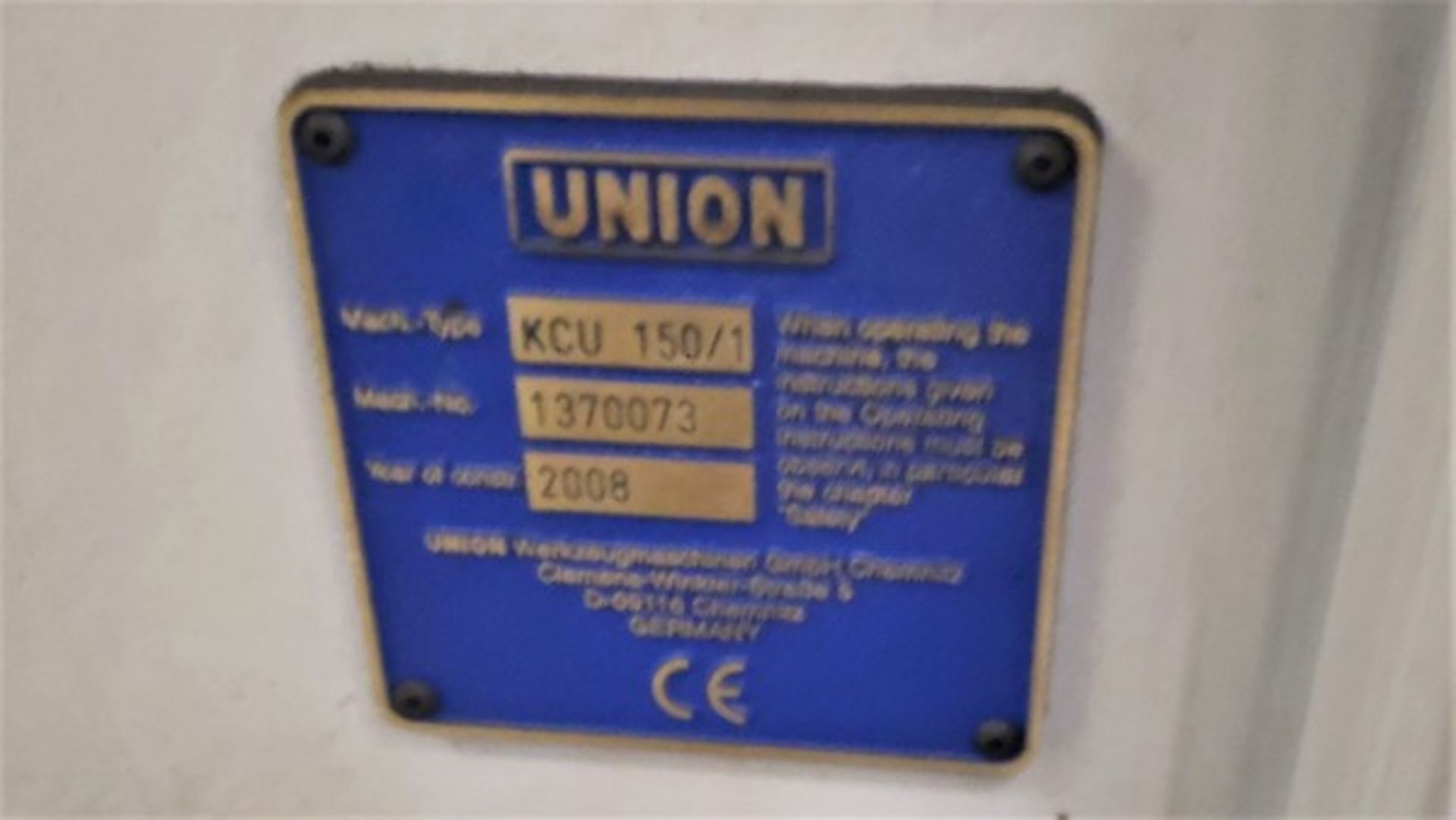 2008 Union KCU-150 HDT Horizontal Boring Mill - Image 10 of 12