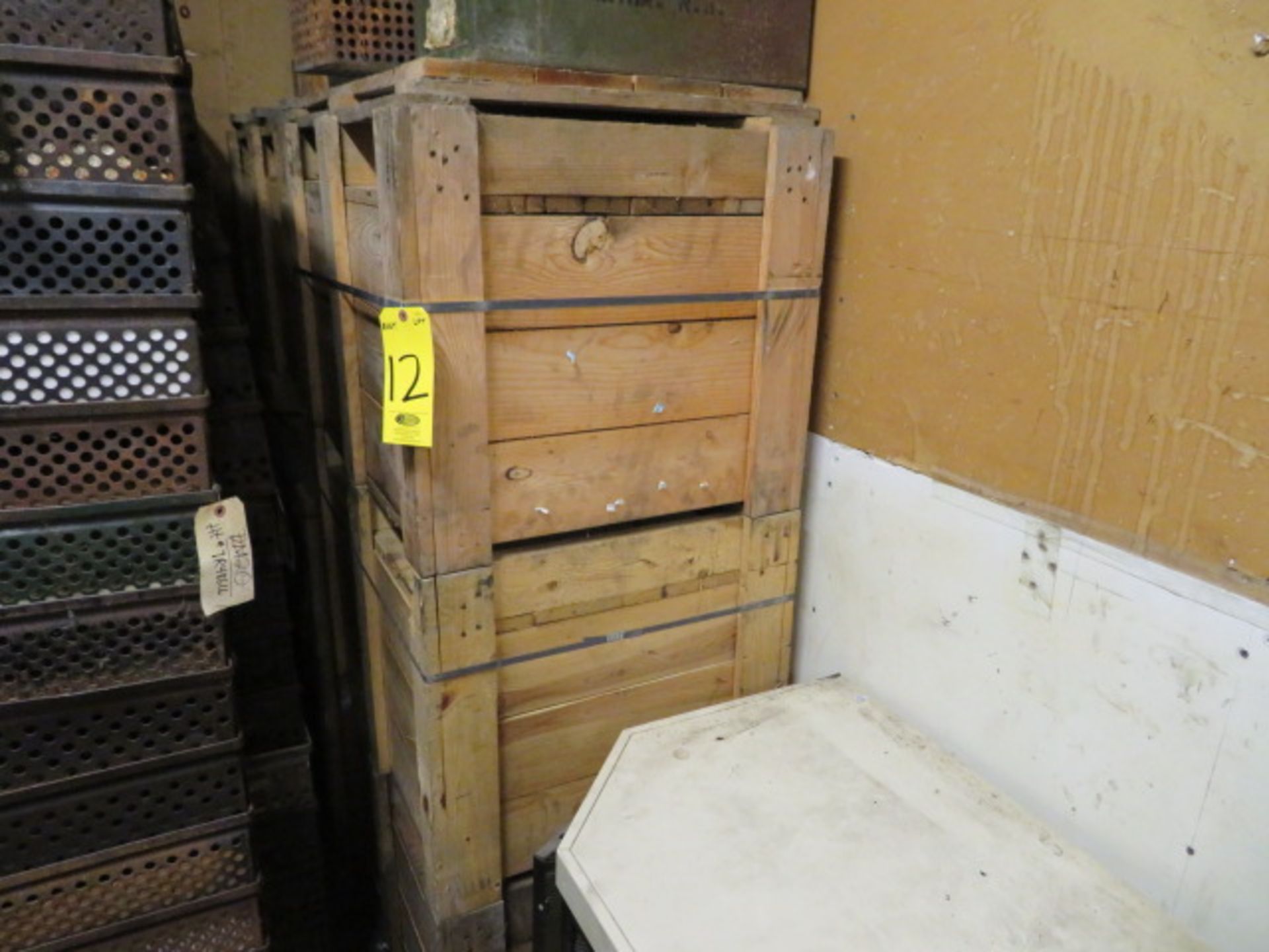 (7) WOOD CRATES