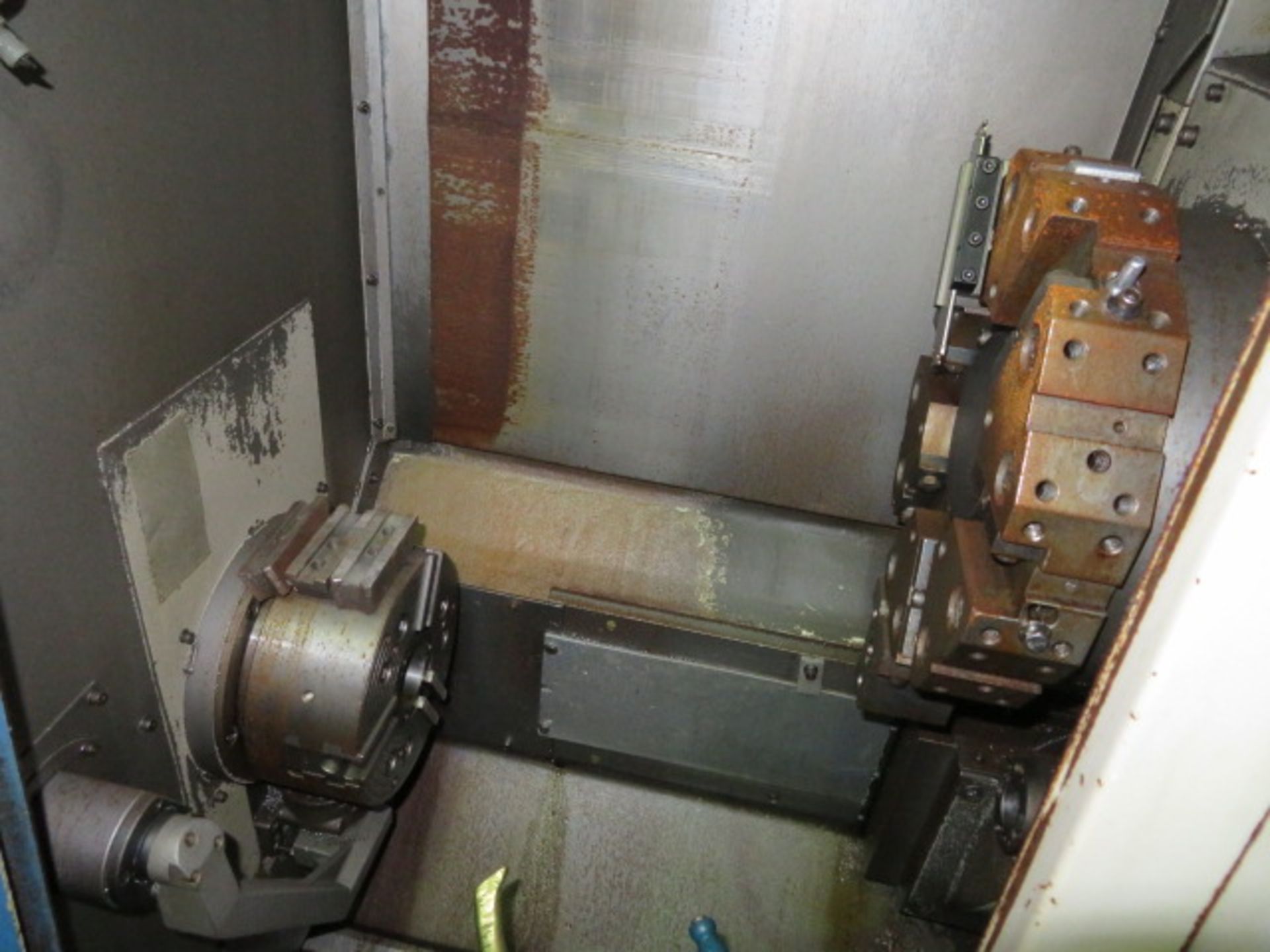 HITACHI SEIKI HT23II, S/N HTS2805HL, SEICOS CONTROL, 10" HYDRAULIC CHUCK, 5000 RPM, 2.3 IN HOLE... - Image 3 of 4