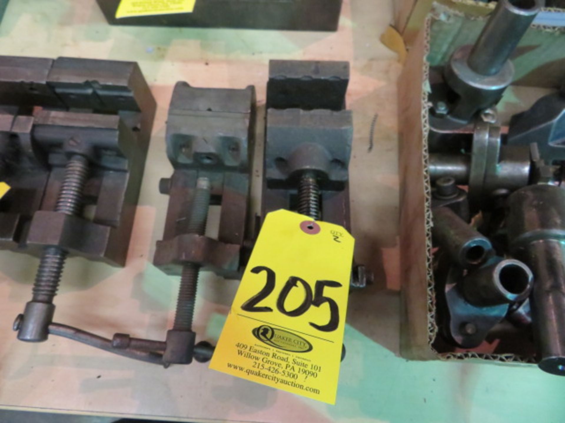 (2) SMALL DRILL PRESS VISES