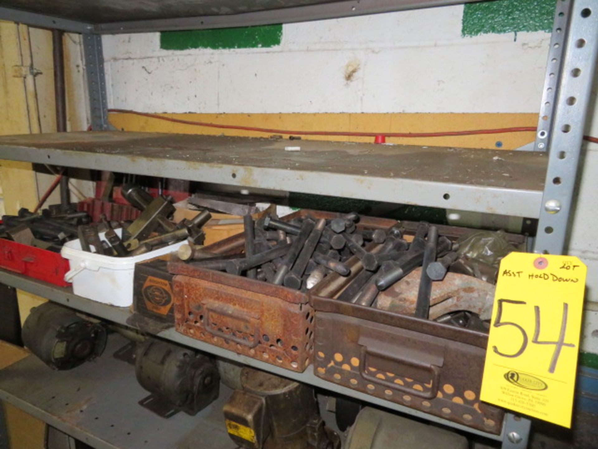 SHELF OF ASSORTED HOLDDOWN HARDWARE