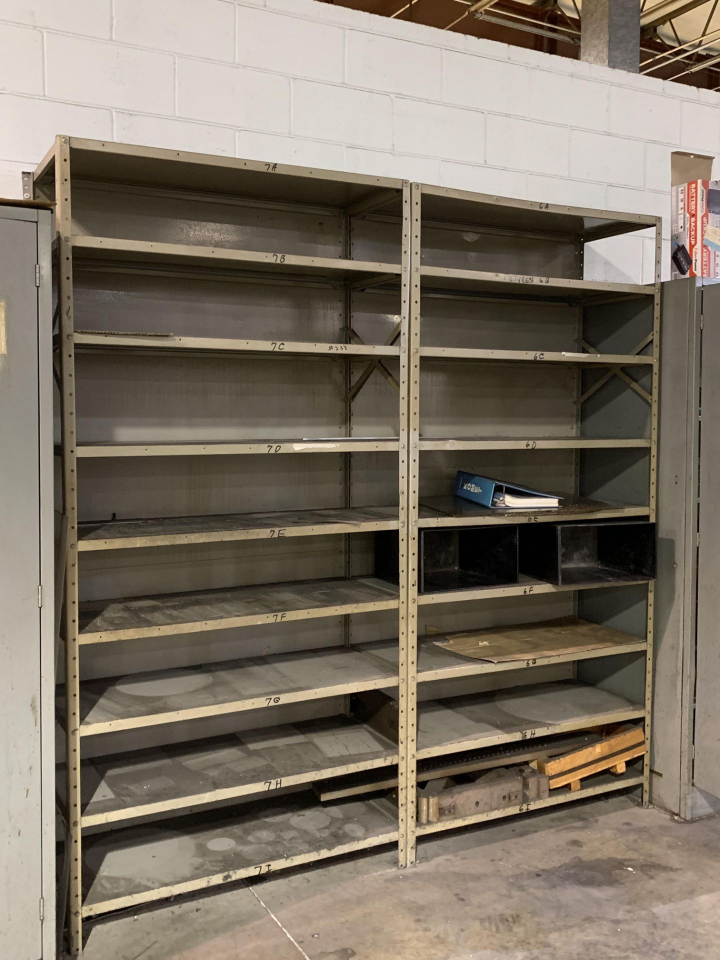 (4) 42 IN. SECTIONS OF STEEL SHELVING - Image 2 of 2