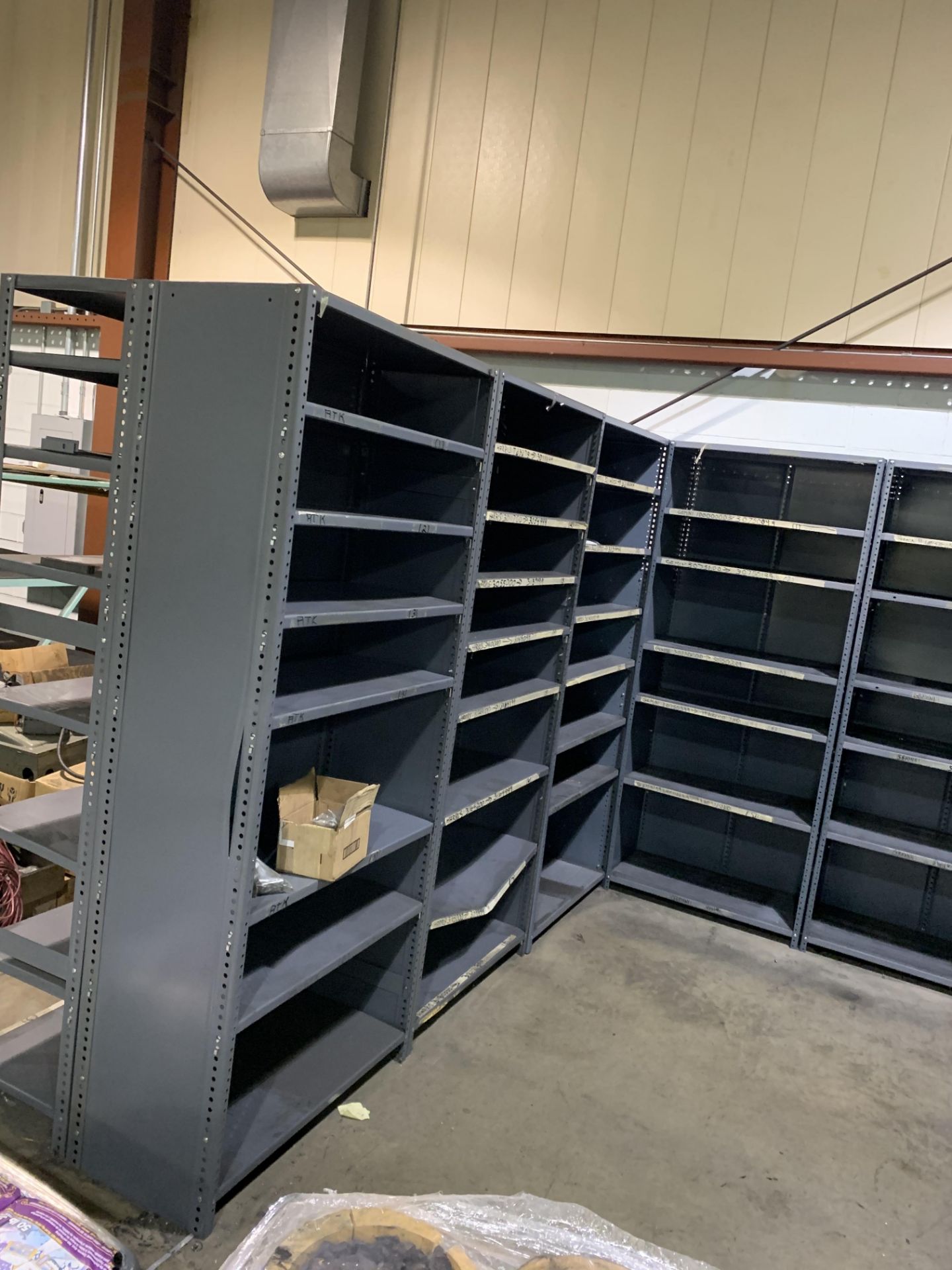(14) SECTIONS OF ADJUSTABLE STEEL SHELVING - Image 2 of 5