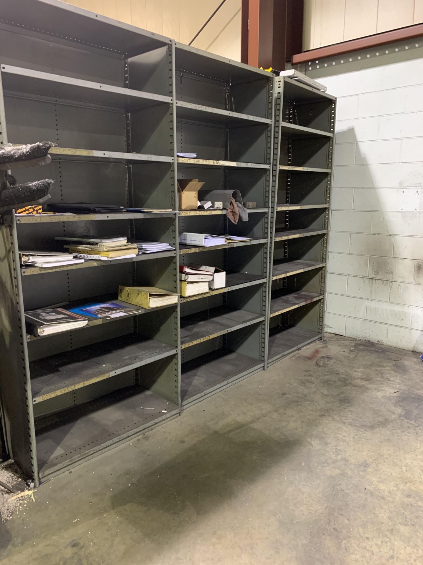 (14) SECTIONS OF ADJUSTABLE STEEL SHELVING - Image 5 of 5