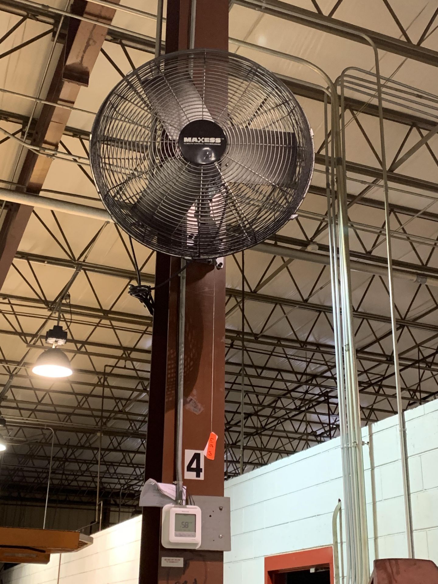 (2) 24 IN. COLUMN MOUNTED OSCILLATING FANS - Image 2 of 2