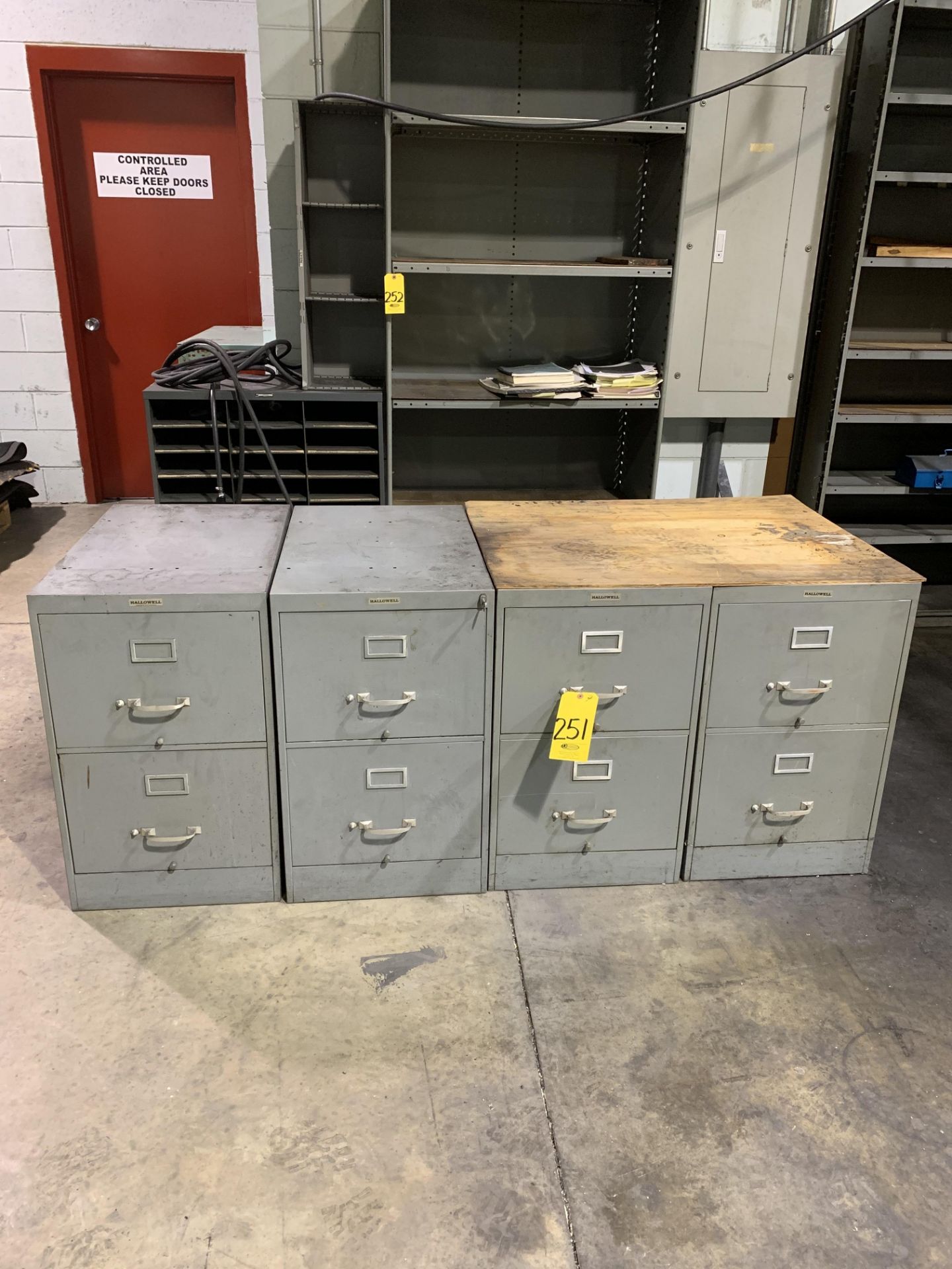 (4) 2 DRAWER LEGAL METAL FILE CABINETS