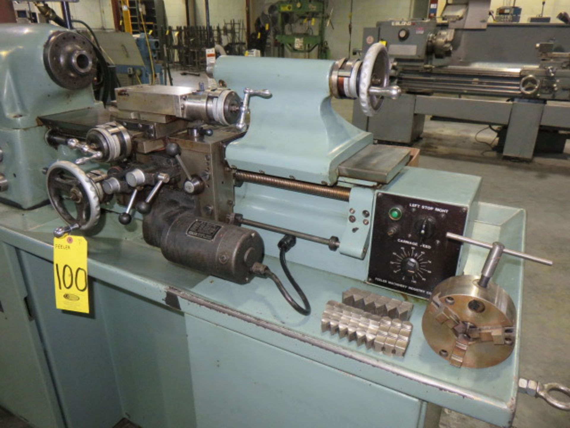 FEELER FTL-618E PRECISION ENGINE LATHE (HARDINGE HLV-H Type), S/N INCH/METRIC THREADING - Image 3 of 3