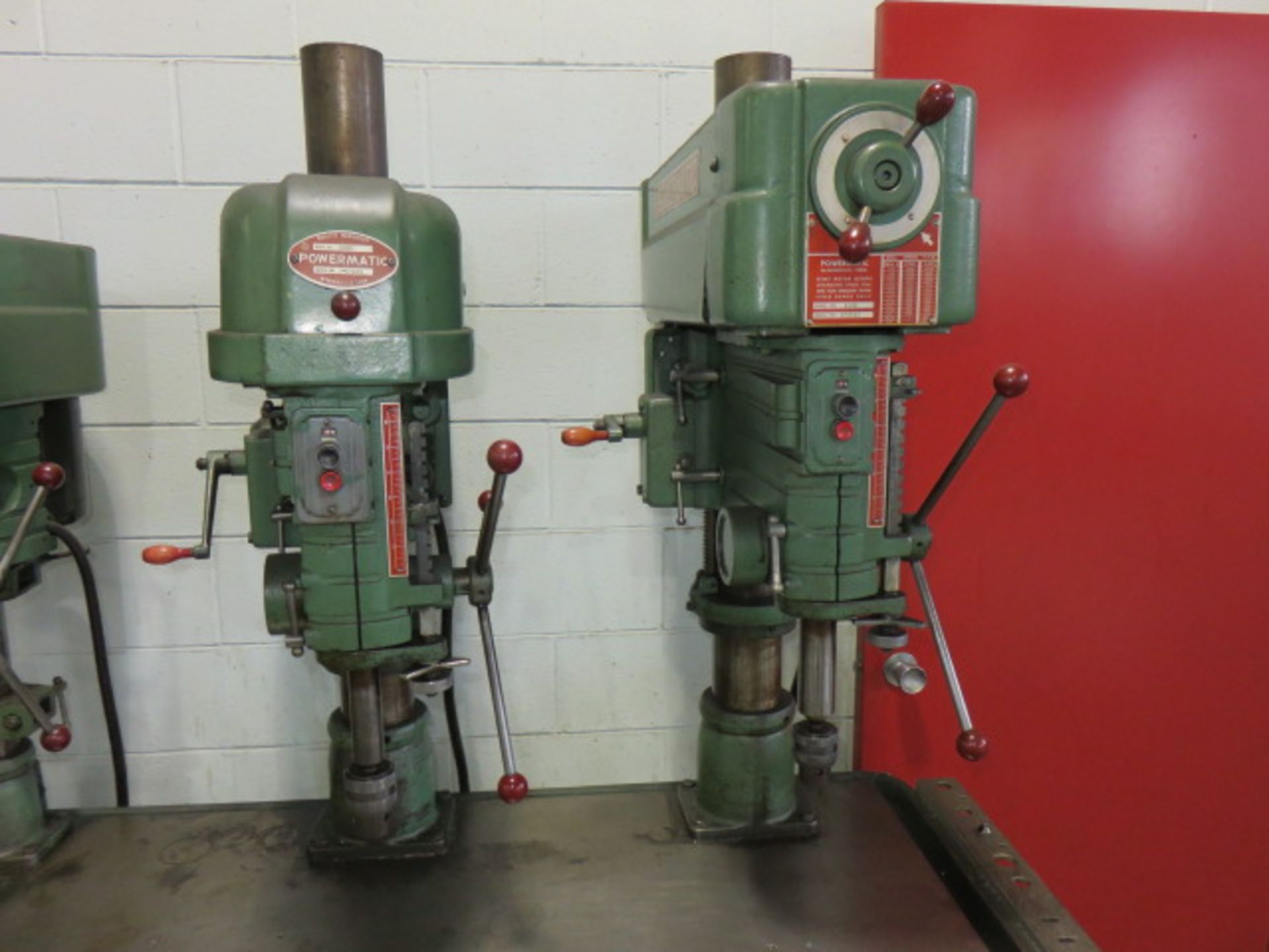 POWERMATIC 4-HEAD (2) 1150 15 IN. AND (2) 1200 20 IN. DRILL PRESS, 24 IN. x 78 IN. TABLE - Image 3 of 3