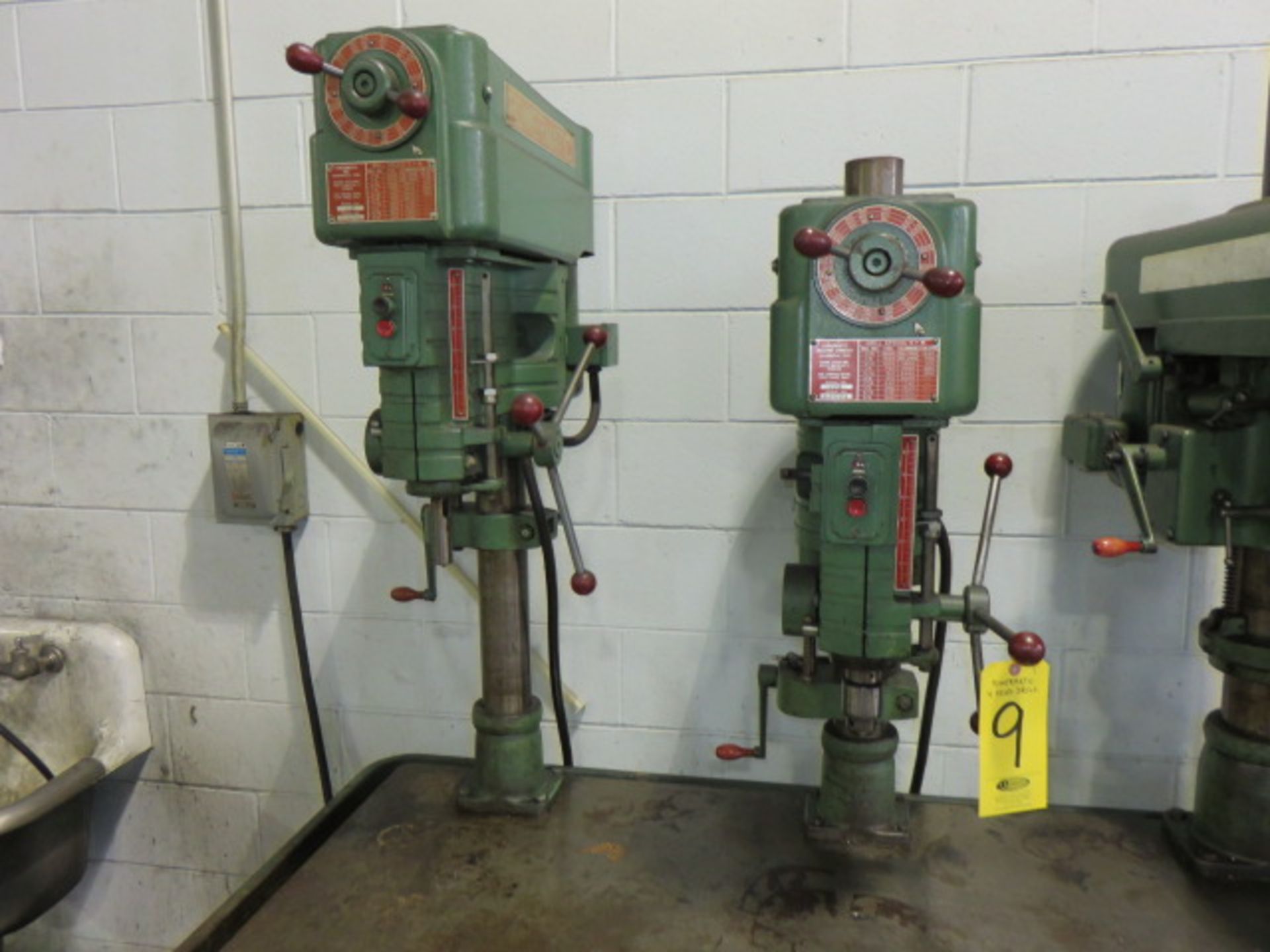 POWERMATIC 4-HEAD (2) 1150 15 IN. AND (2) 1200 20 IN. DRILL PRESS, 24 IN. x 78 IN. TABLE - Image 2 of 3