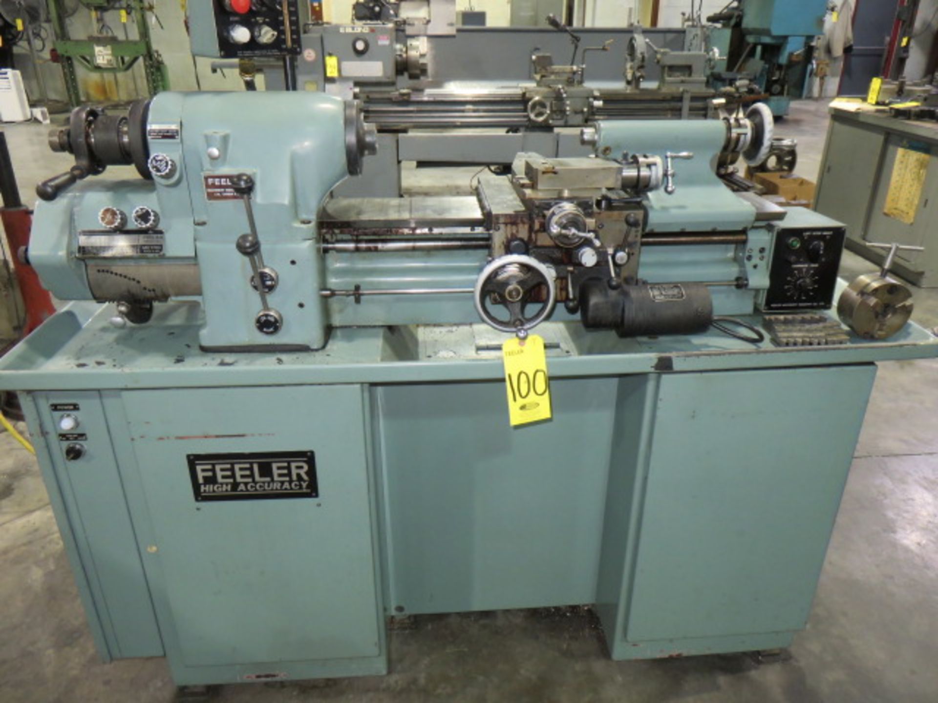 FEELER FTL-618E PRECISION ENGINE LATHE (HARDINGE HLV-H Type), S/N INCH/METRIC THREADING