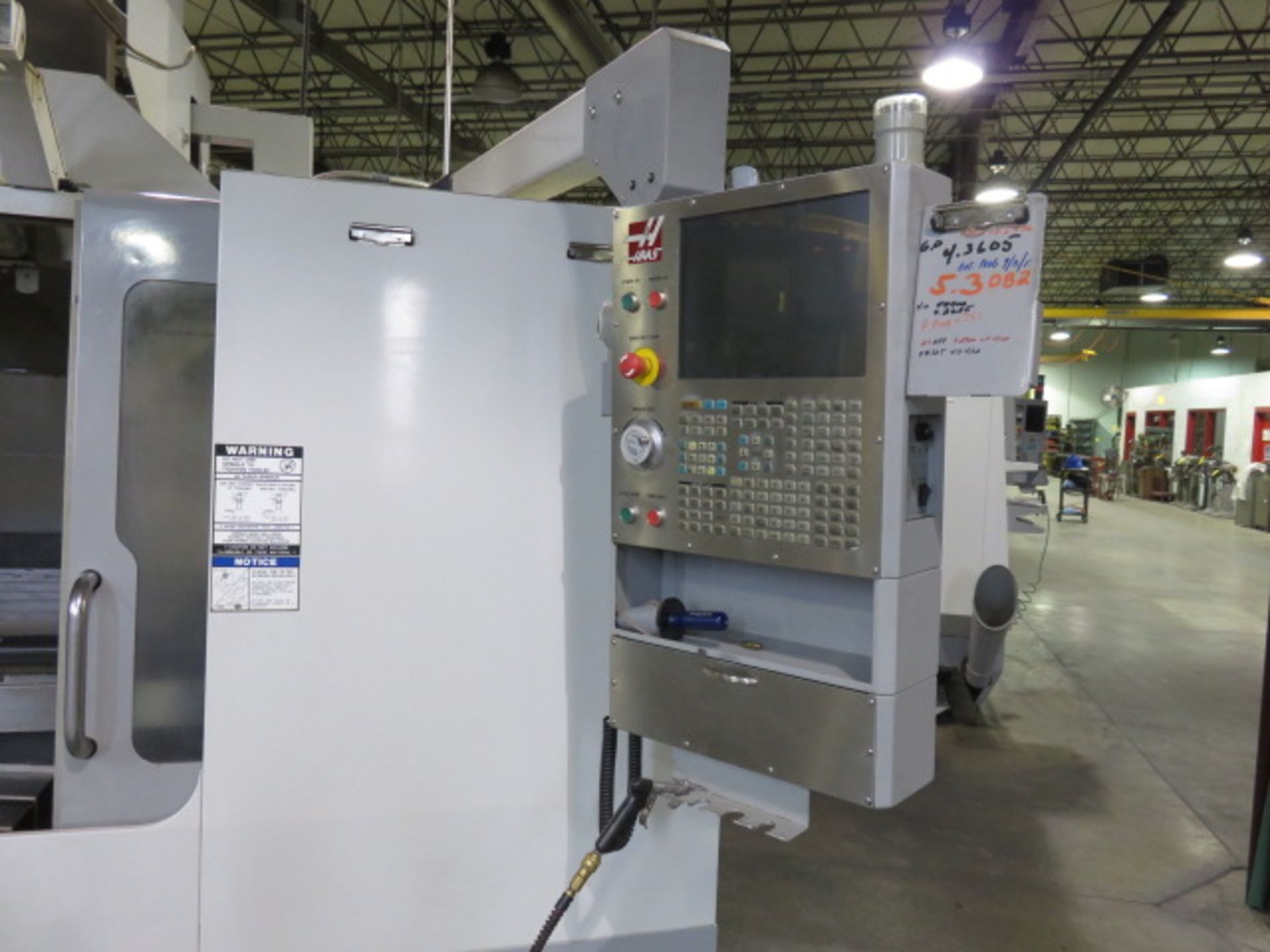 2006 HAAS VF-6/50 CNC VERTICAL MACHINING CENTER, S/N 1050547, WIRED FOR 5 AXIS , (REPLACED SPNDL.) - Image 2 of 7