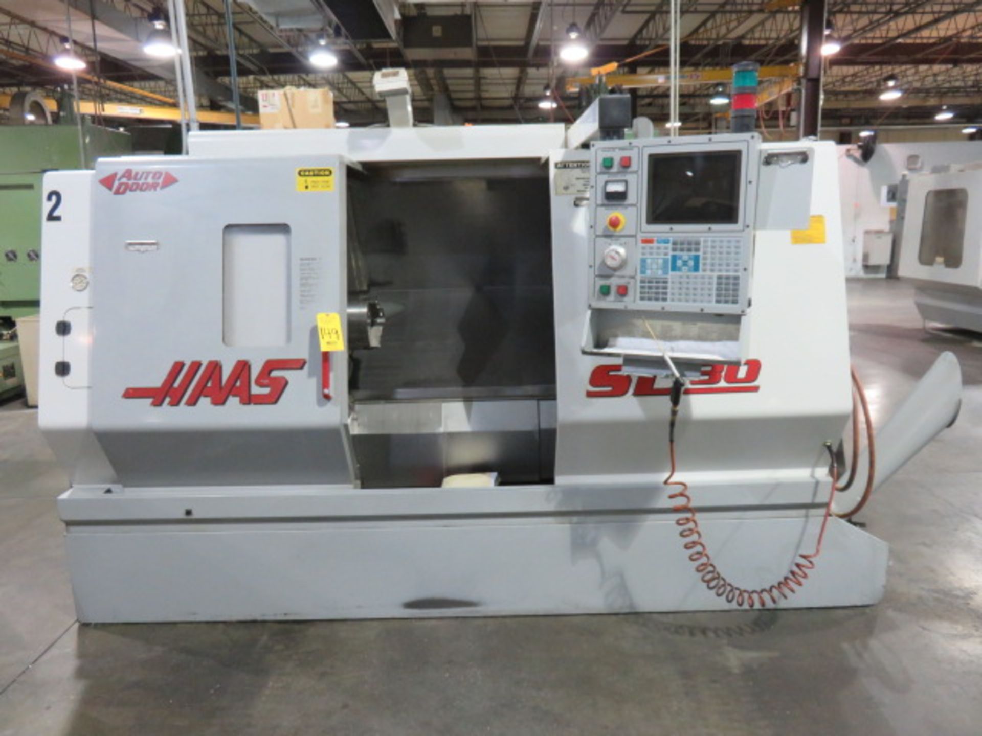 2000 HAAS SL-30T CNC LATHE S/N 63294, 16,141 HOURS, 3” SPDL. BORE, 3.5” BAR CAPACITY