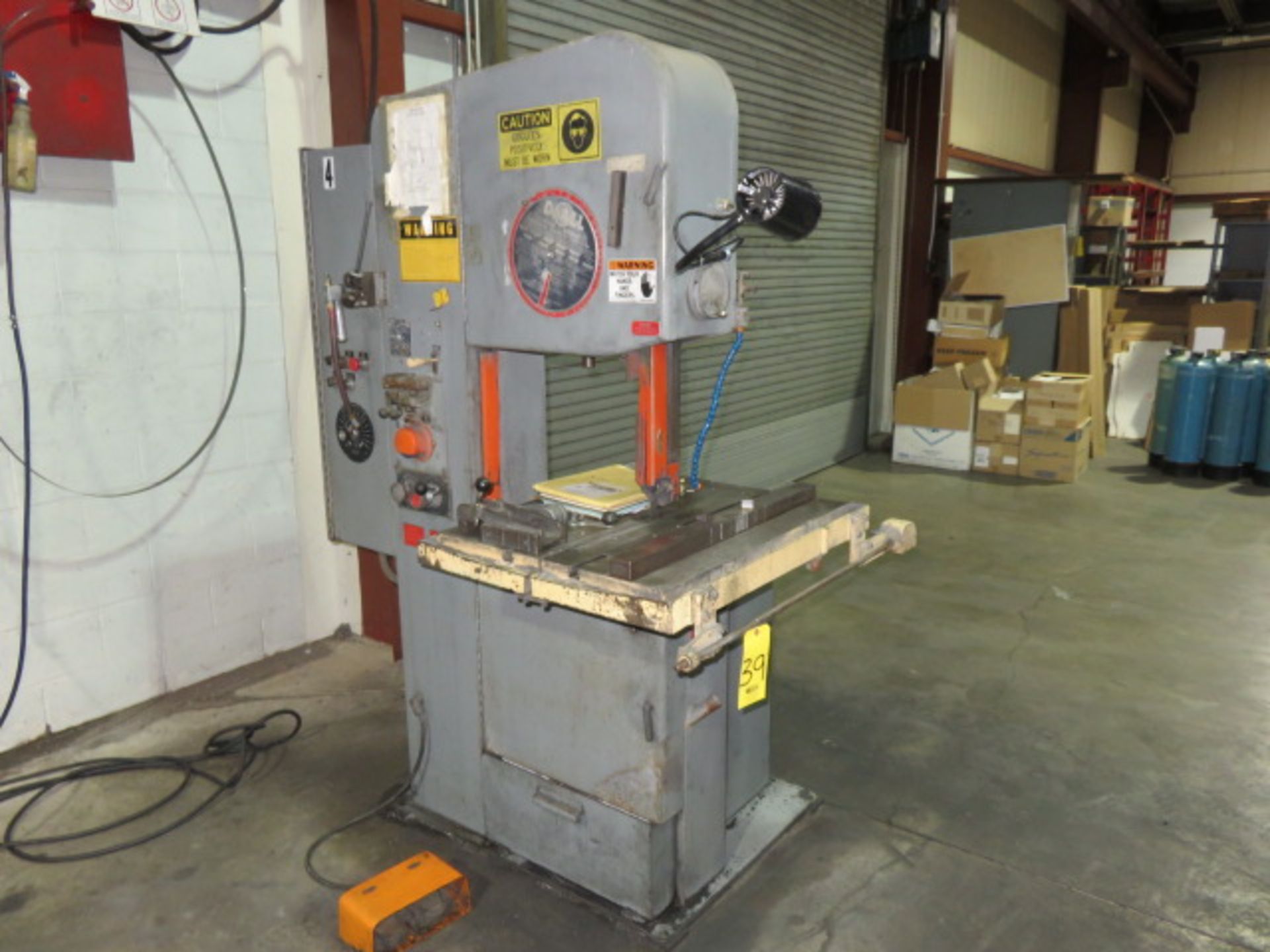 DOALL 2012-2HS HIGH SPEED VERTICAL BAND SAW, S/N 397-79109, 2 IN., 24 IN. x 30-1/2 IN.POWER FEED TAB - Image 5 of 5