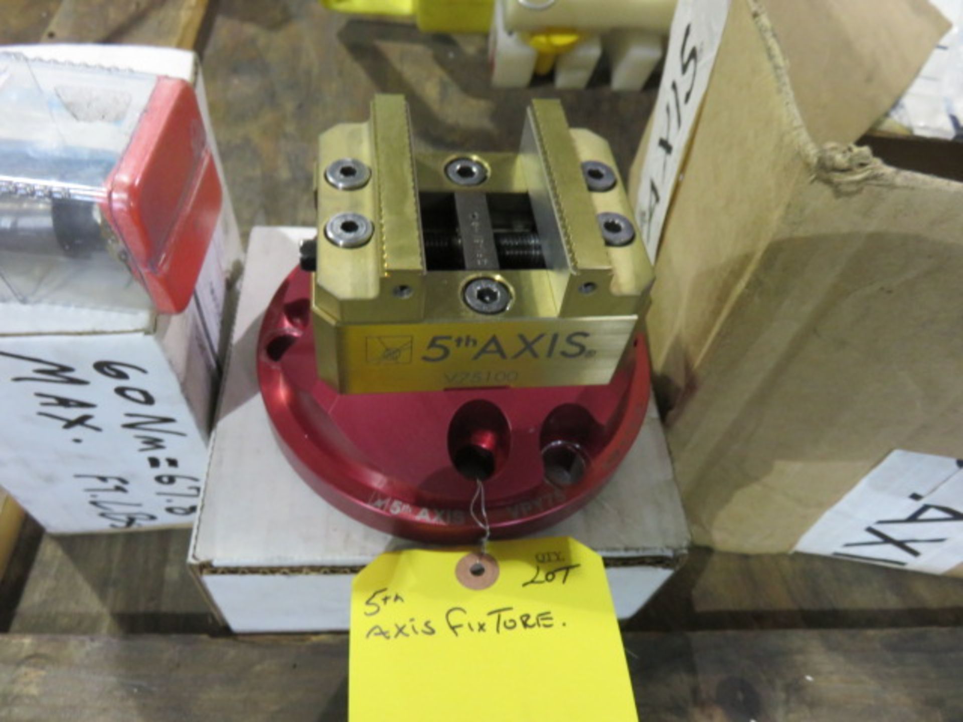 FIFTH AXIS VPY75 WORKHOLDING FIXTURE W/ DC1750-4 DOVETAIL CUTTER - Image 2 of 3