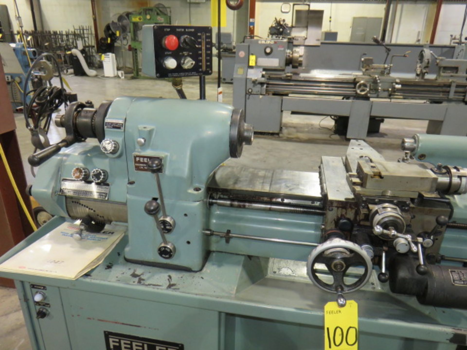 FEELER FTL-618E PRECISION ENGINE LATHE (HARDINGE HLV-H Type), S/N INCH/METRIC THREADING - Image 2 of 3